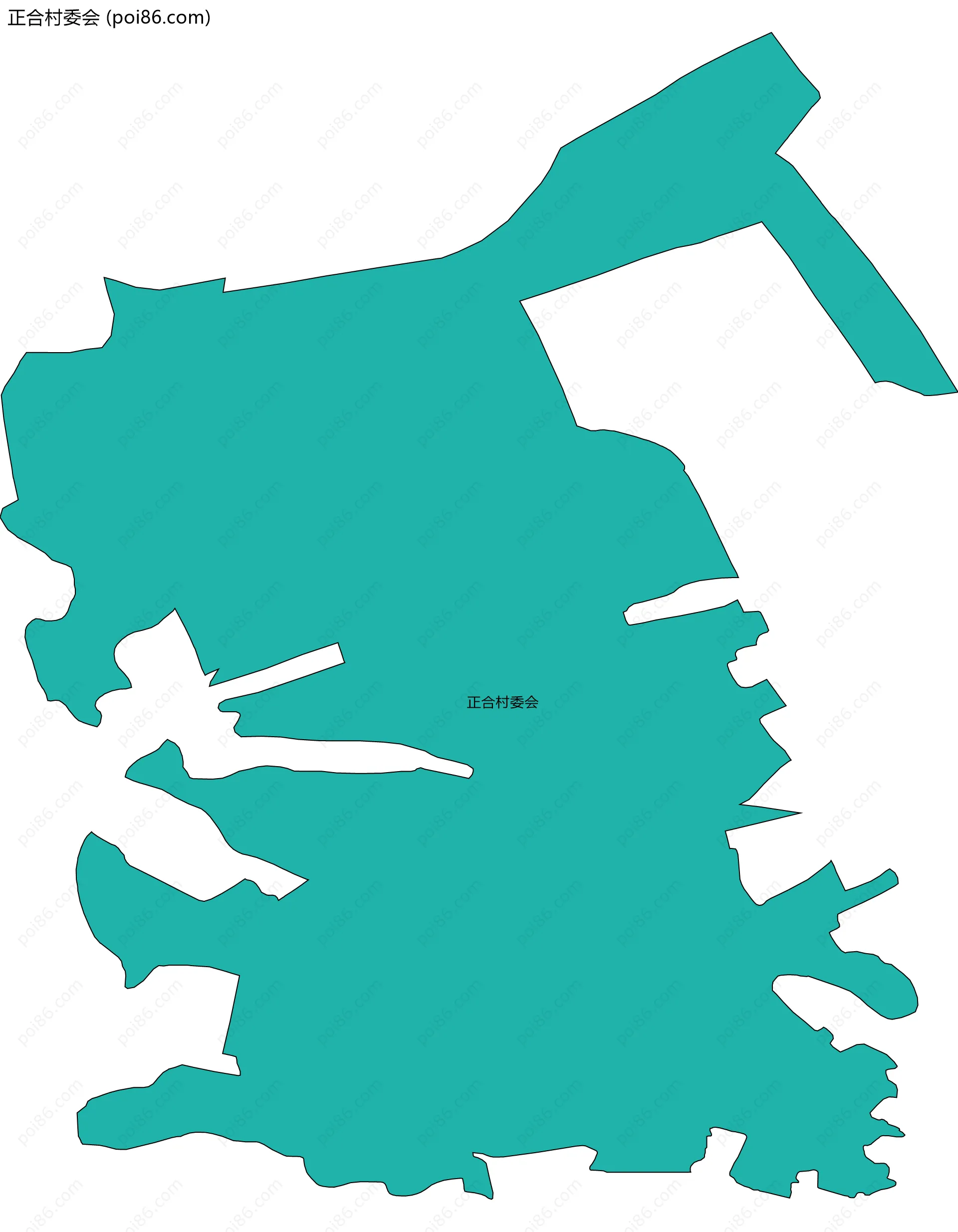 正合村委会边界地图