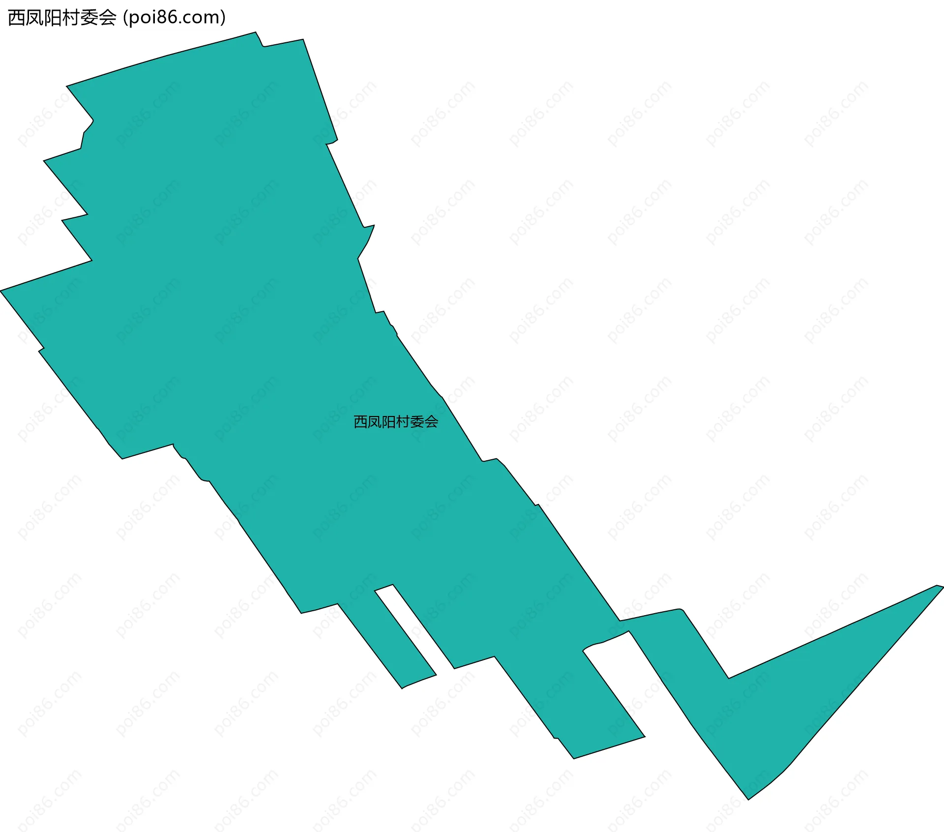 西凤阳村委会边界地图