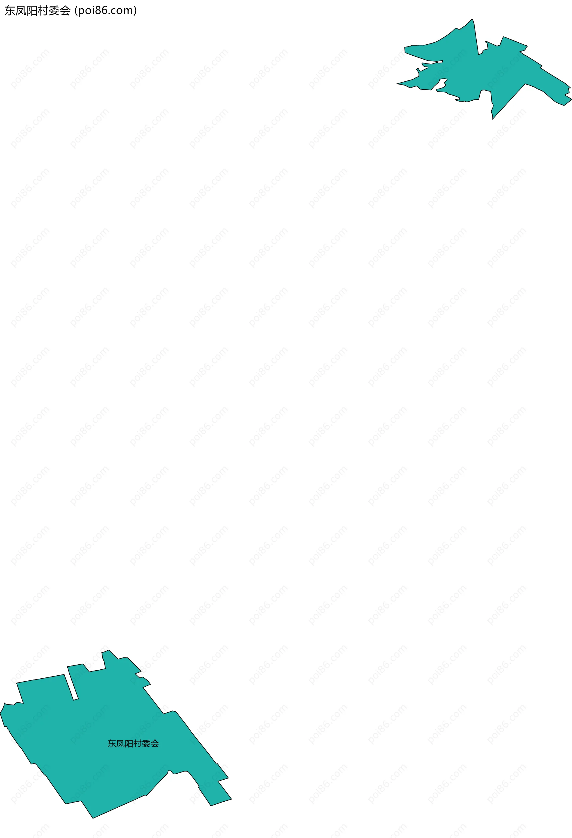 东凤阳村委会边界地图