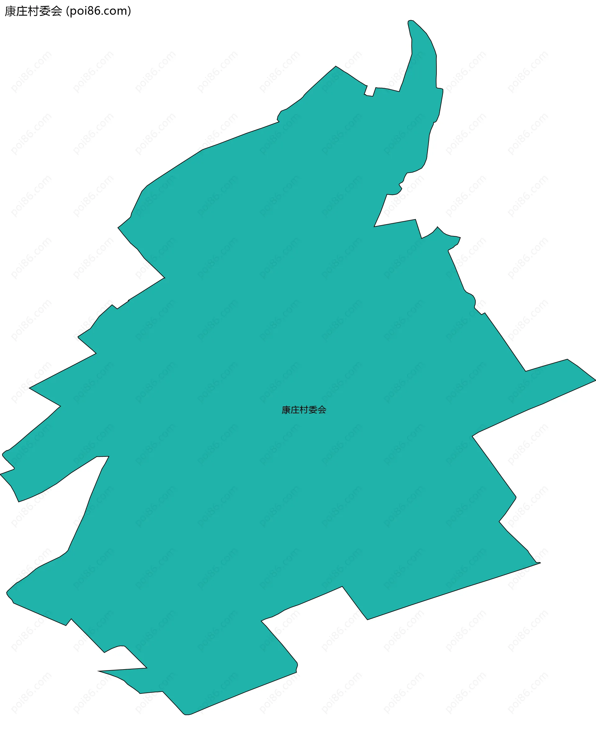 康庄村委会边界地图