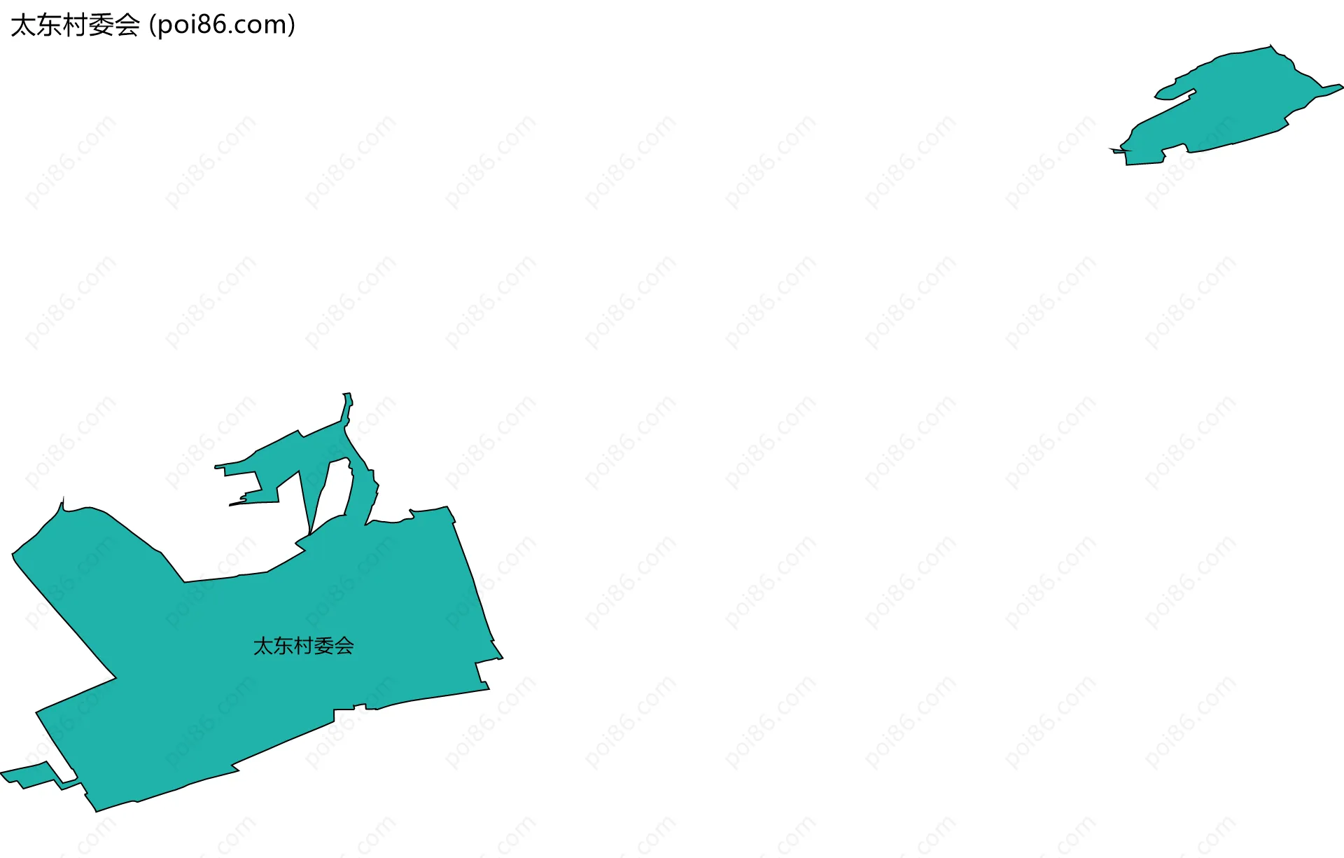 太东村委会边界地图