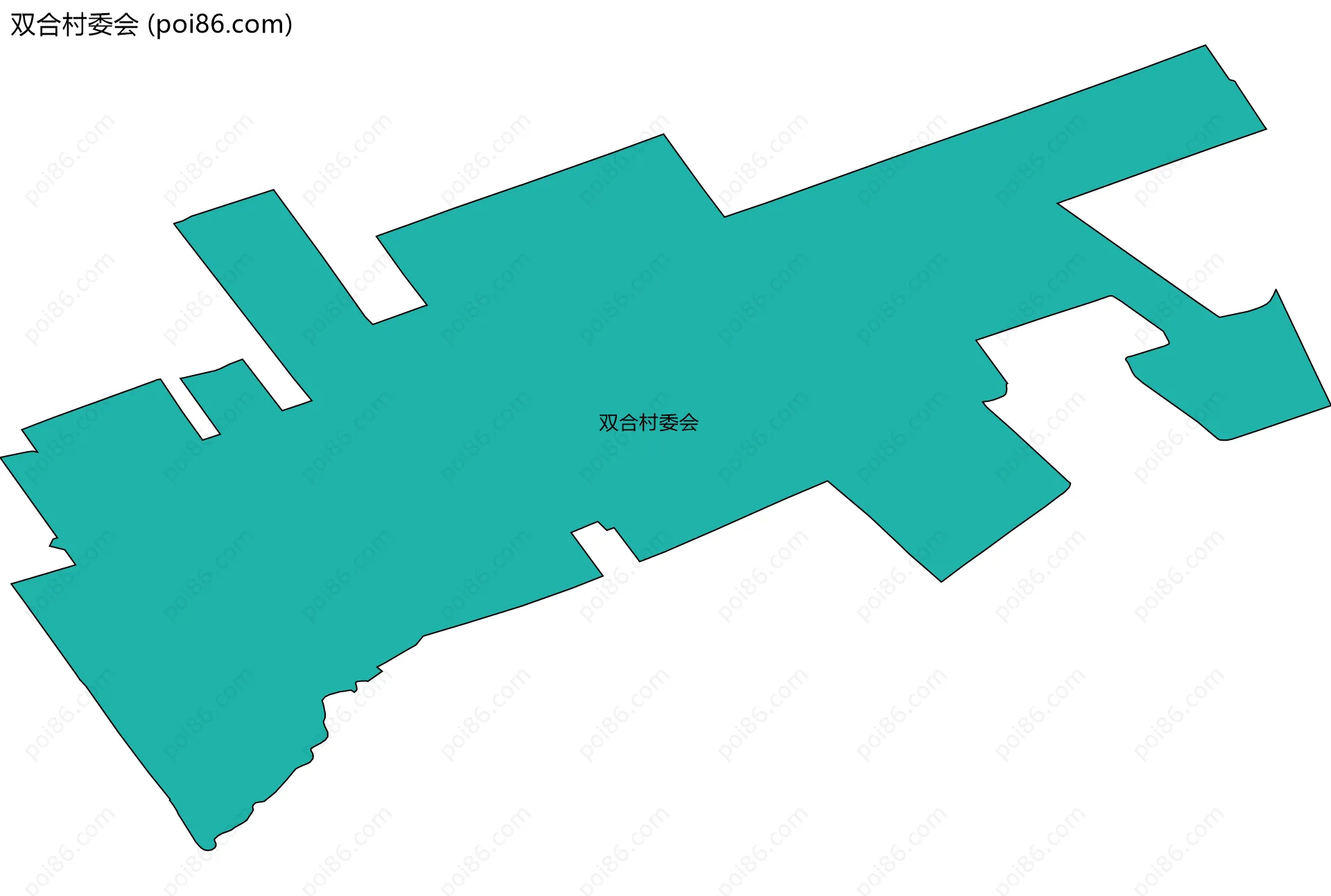 双合村委会边界地图