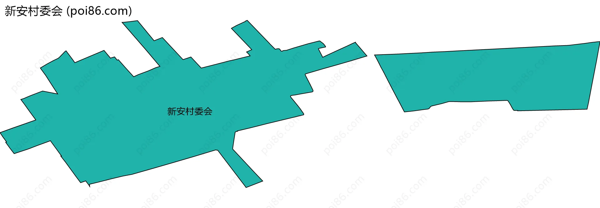 新安村委会边界地图