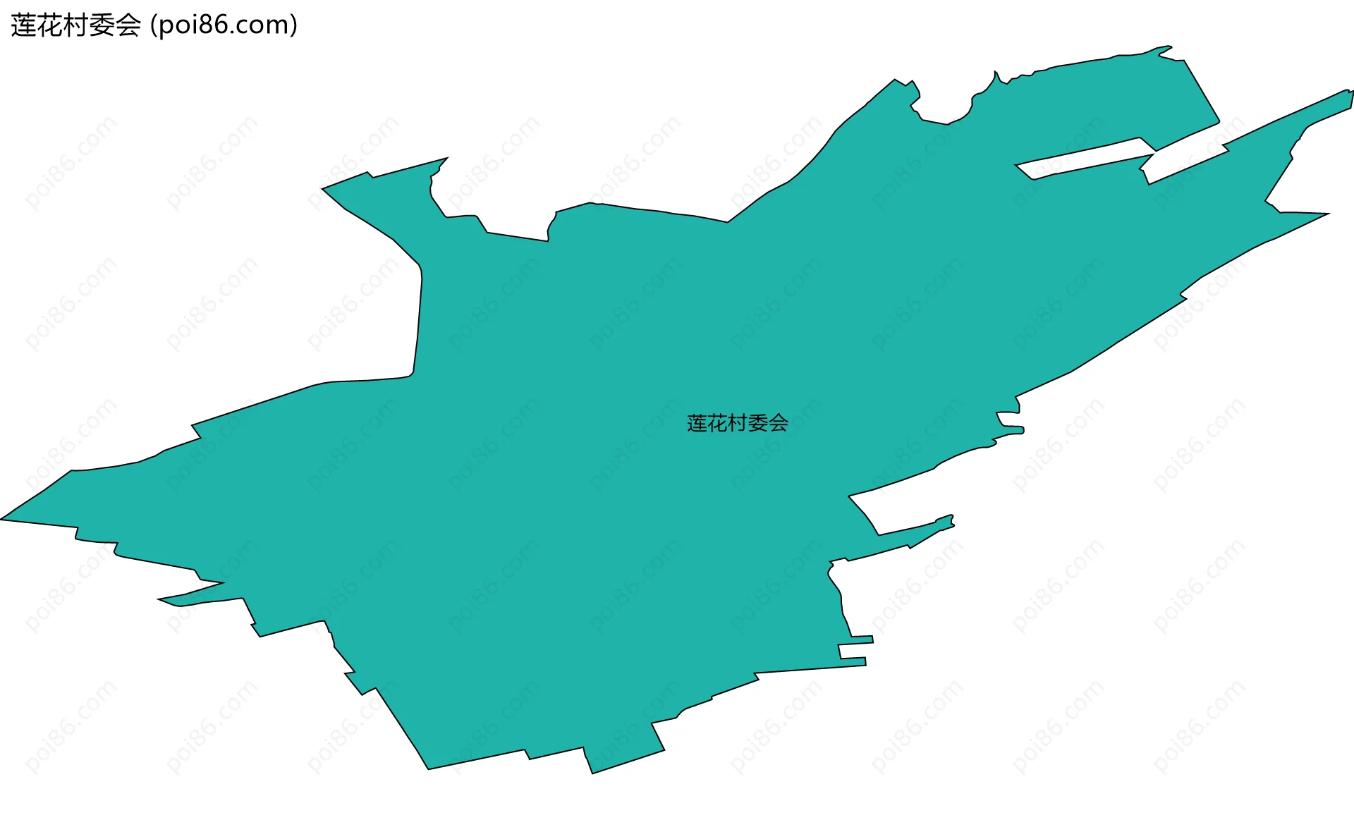 莲花村委会边界地图