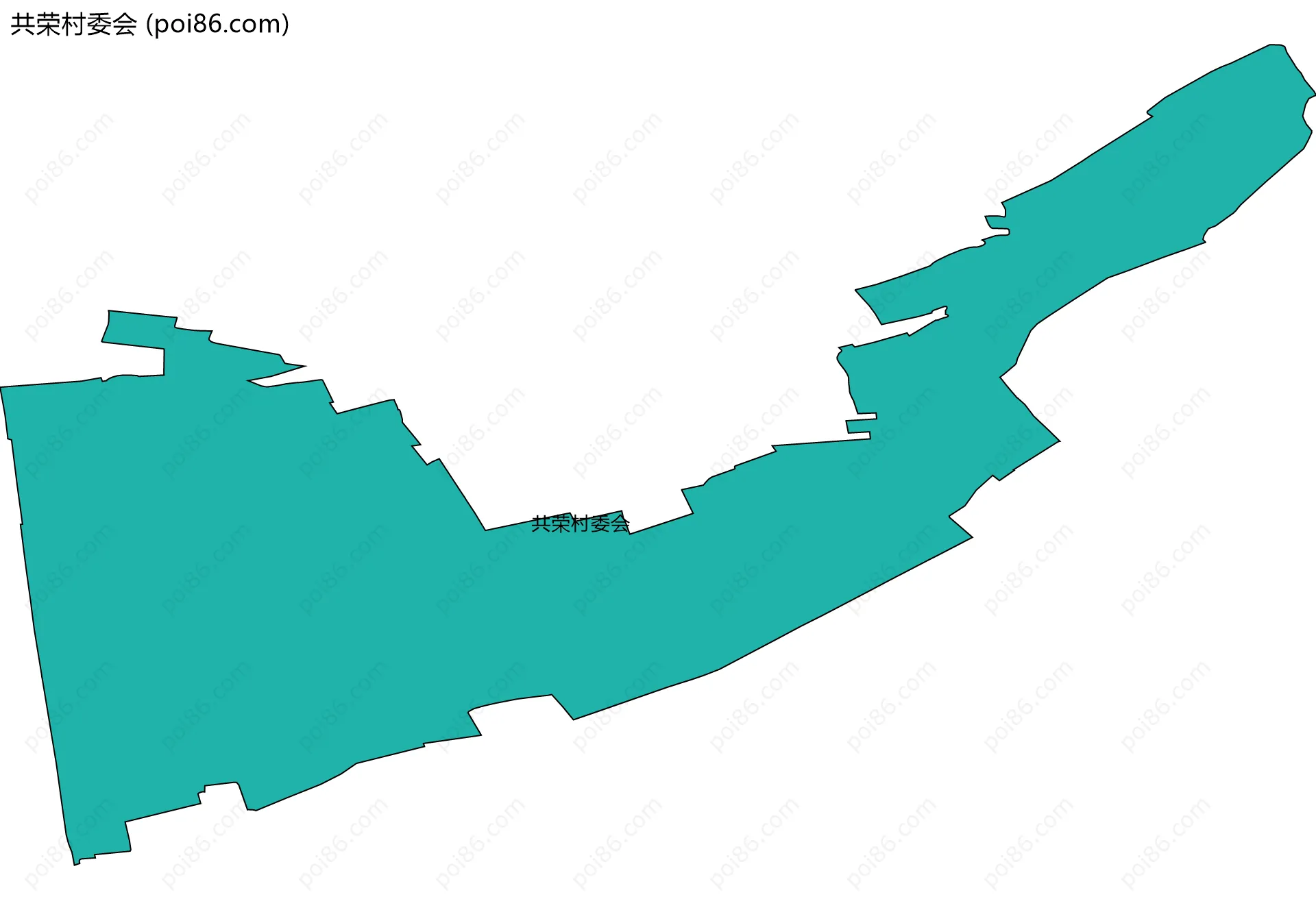 共荣村委会边界地图