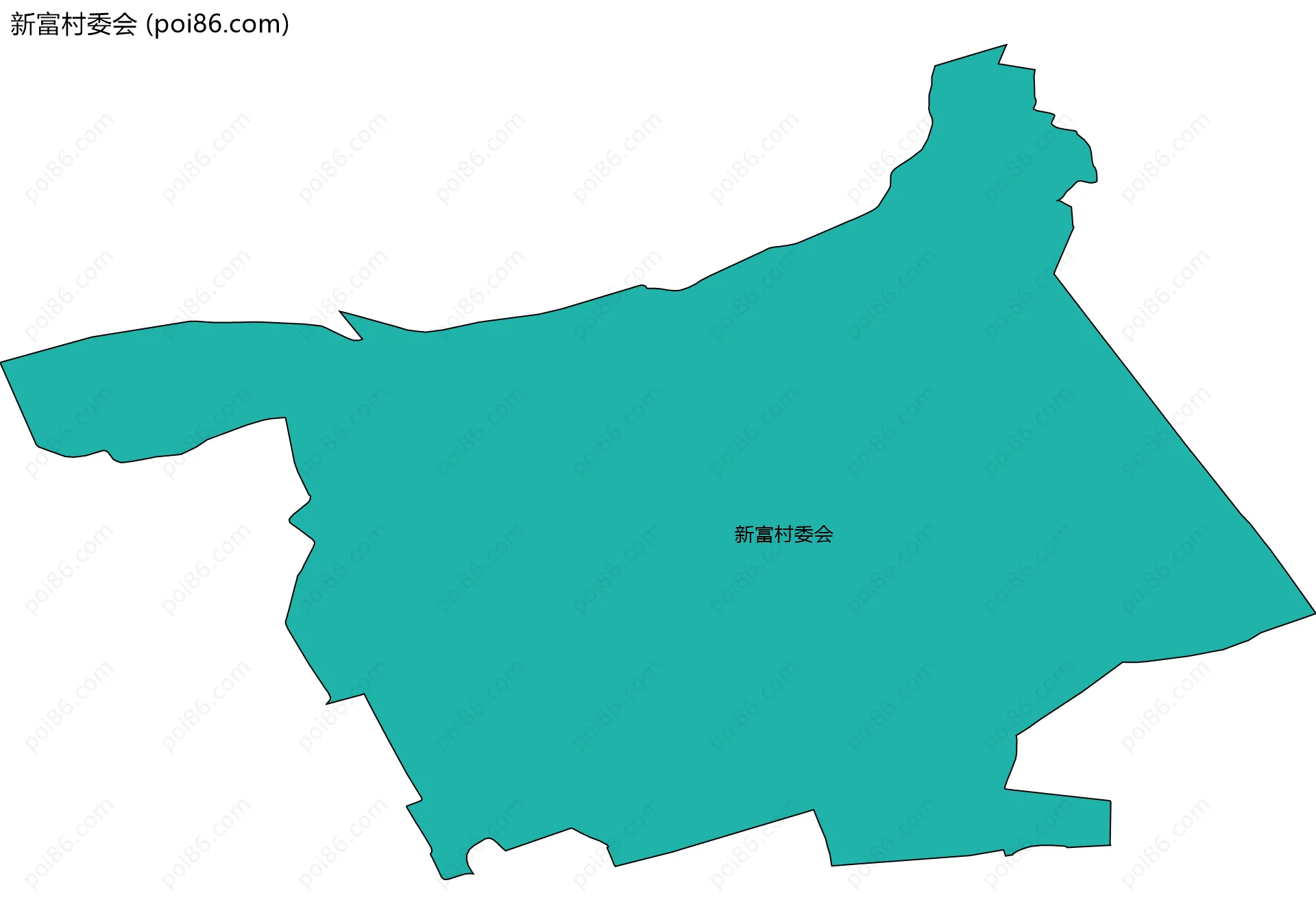 新富村委会边界地图