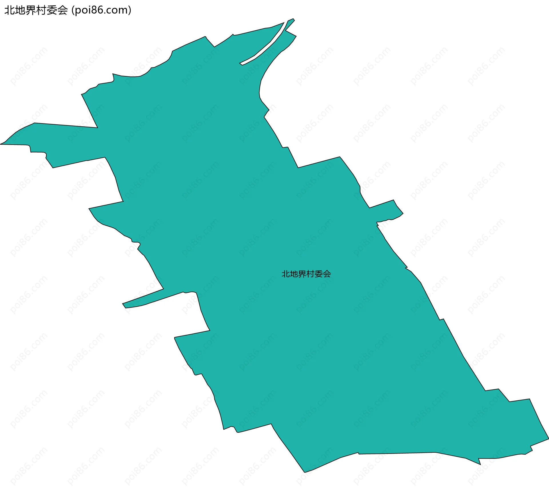 北地界村委会边界地图