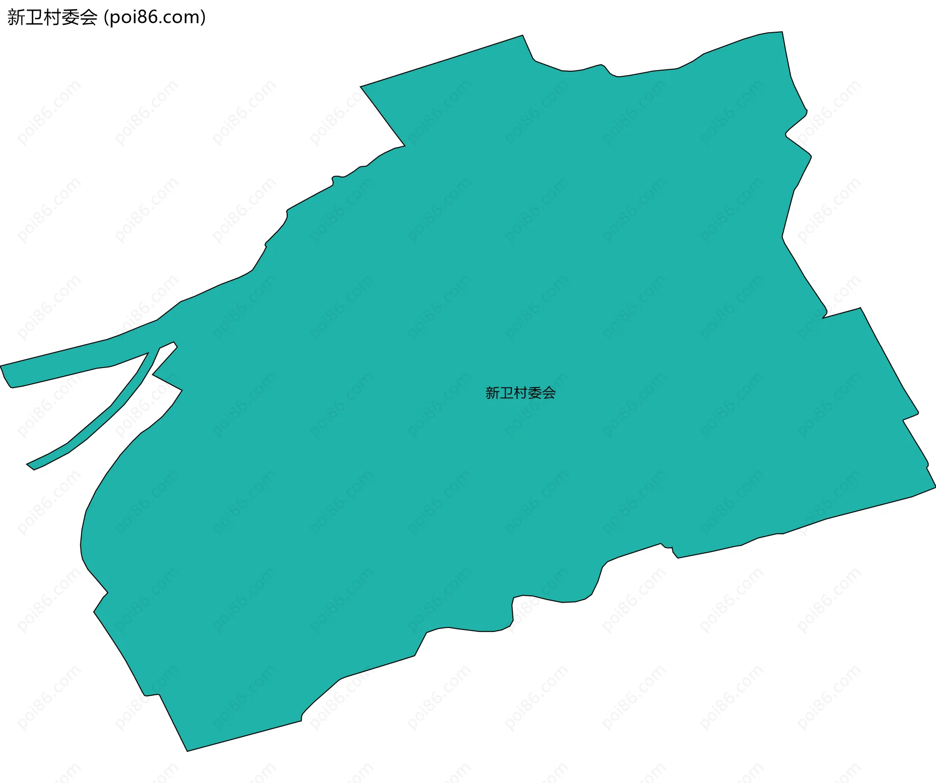 新卫村委会边界地图