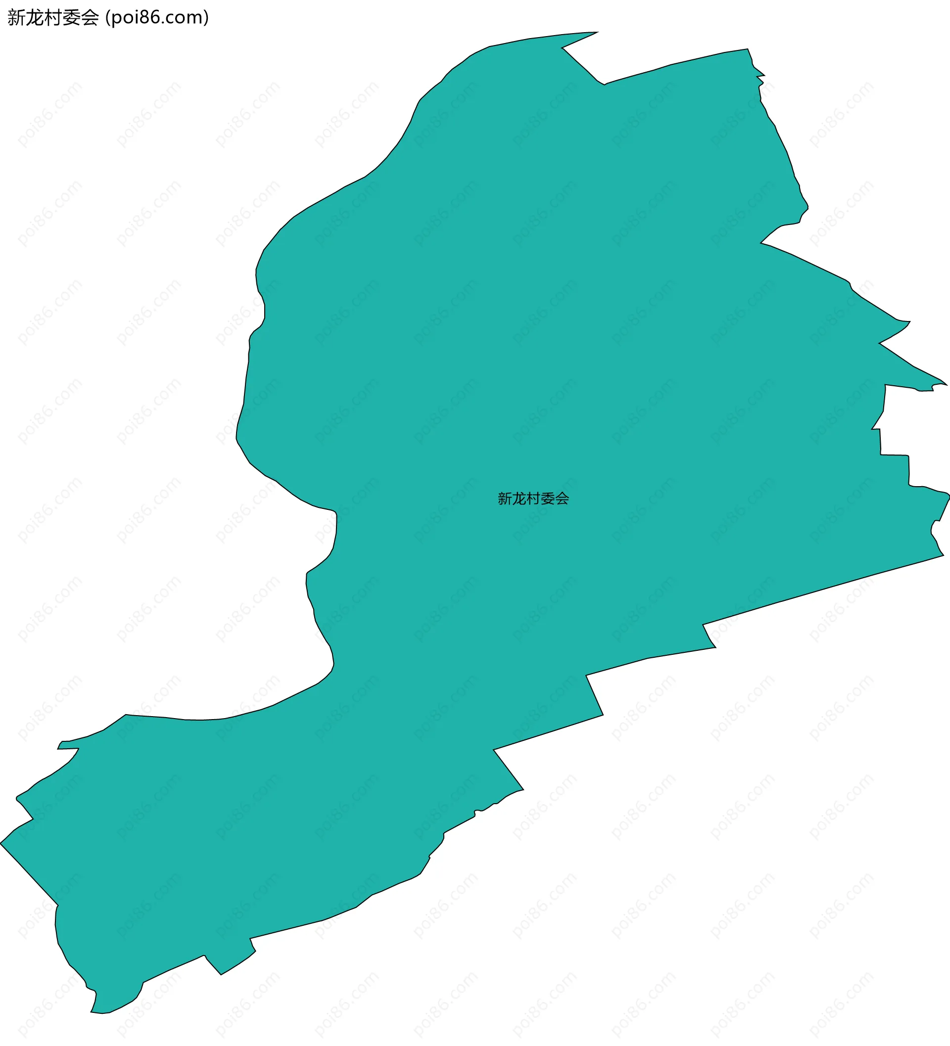 新龙村委会边界地图