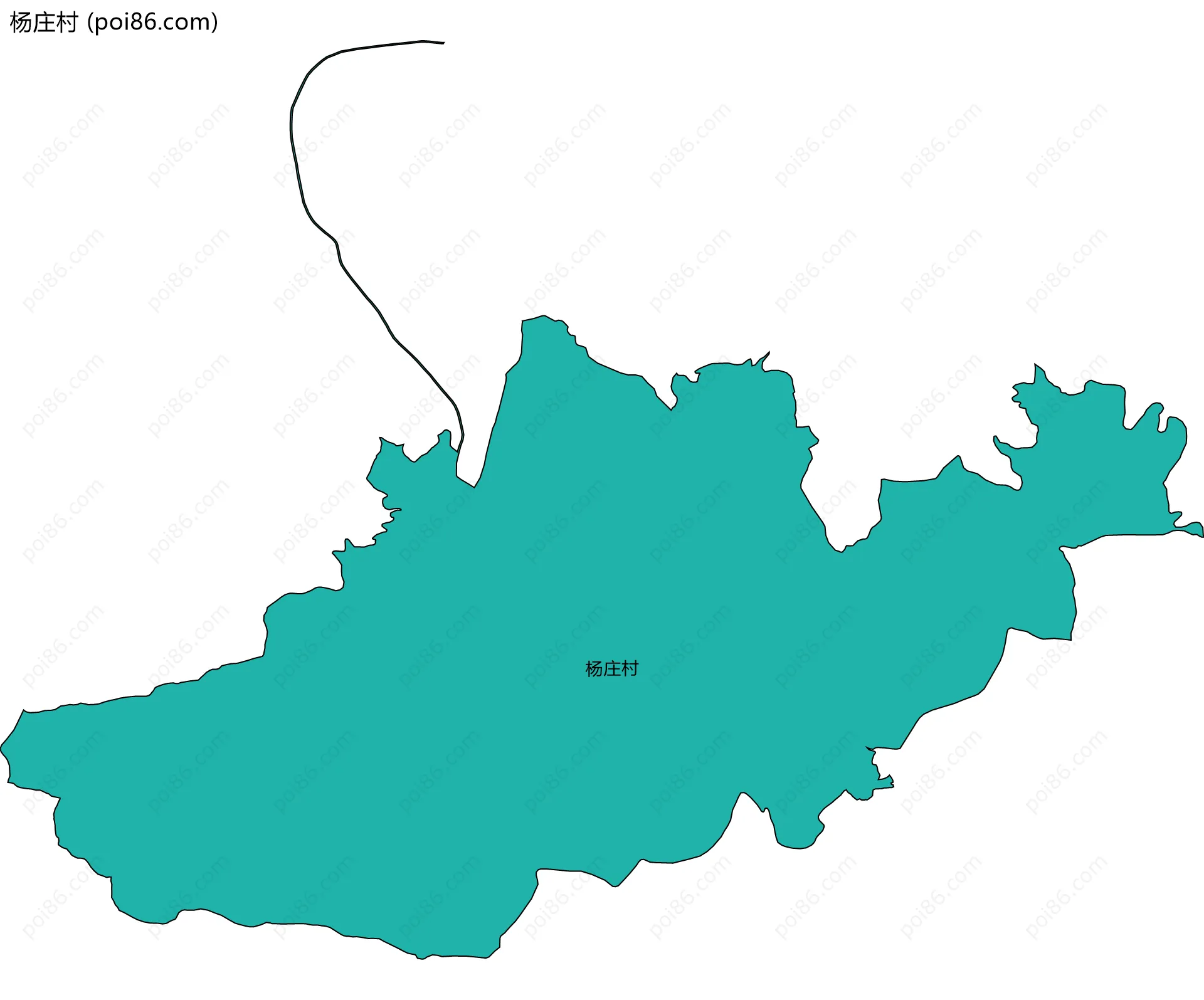 杨庄村边界地图