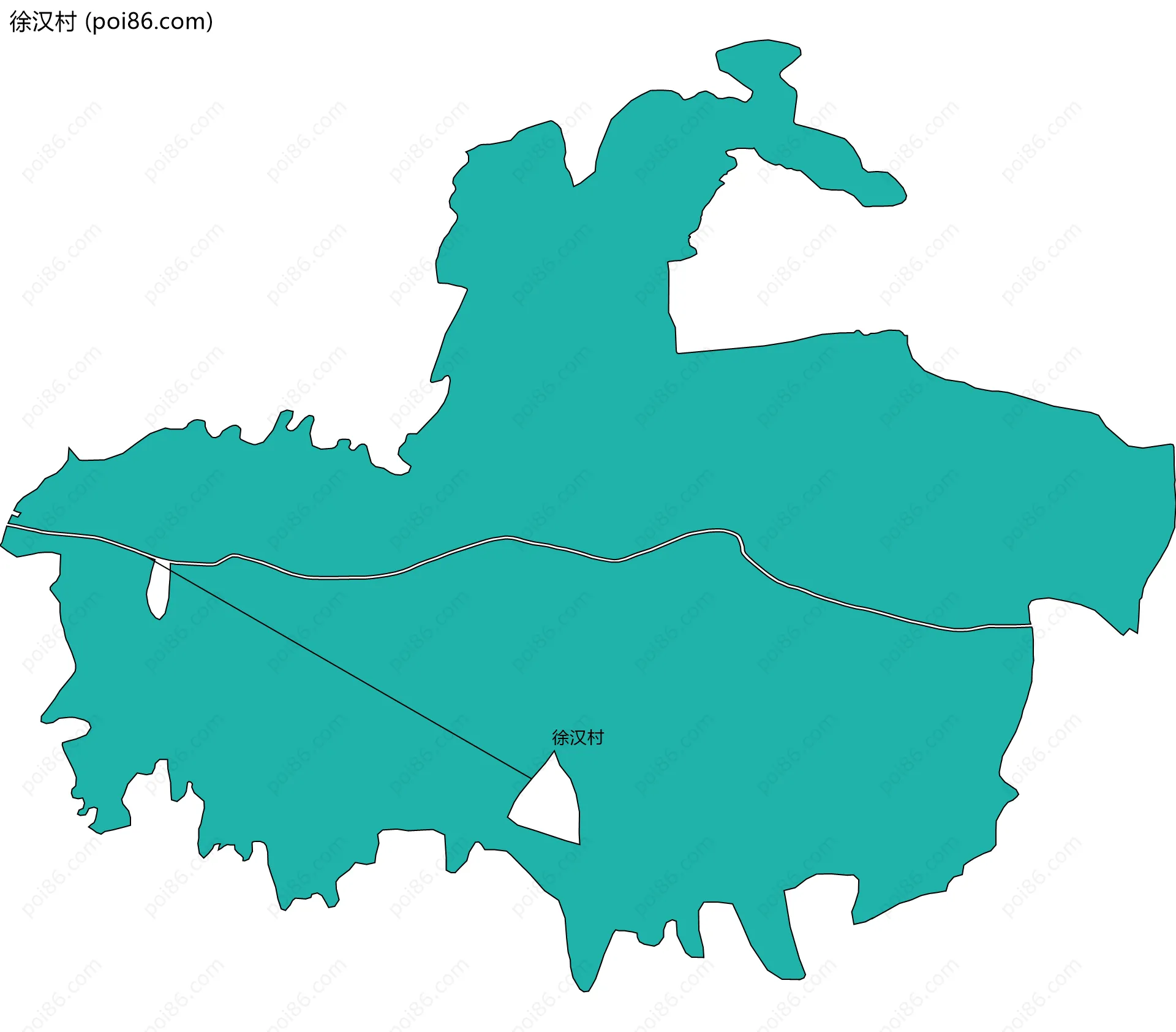 徐汉村边界地图