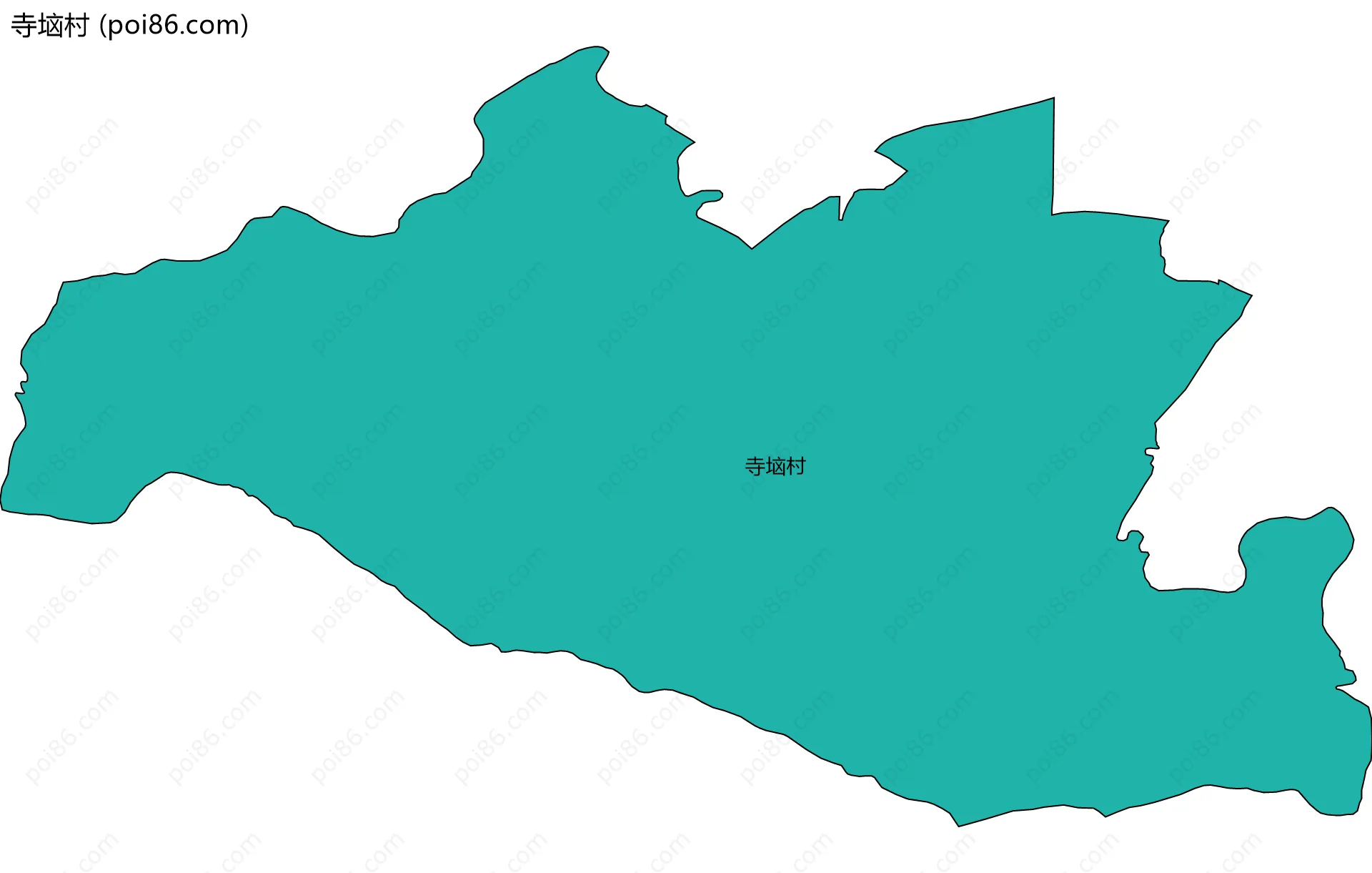 寺垴村边界地图