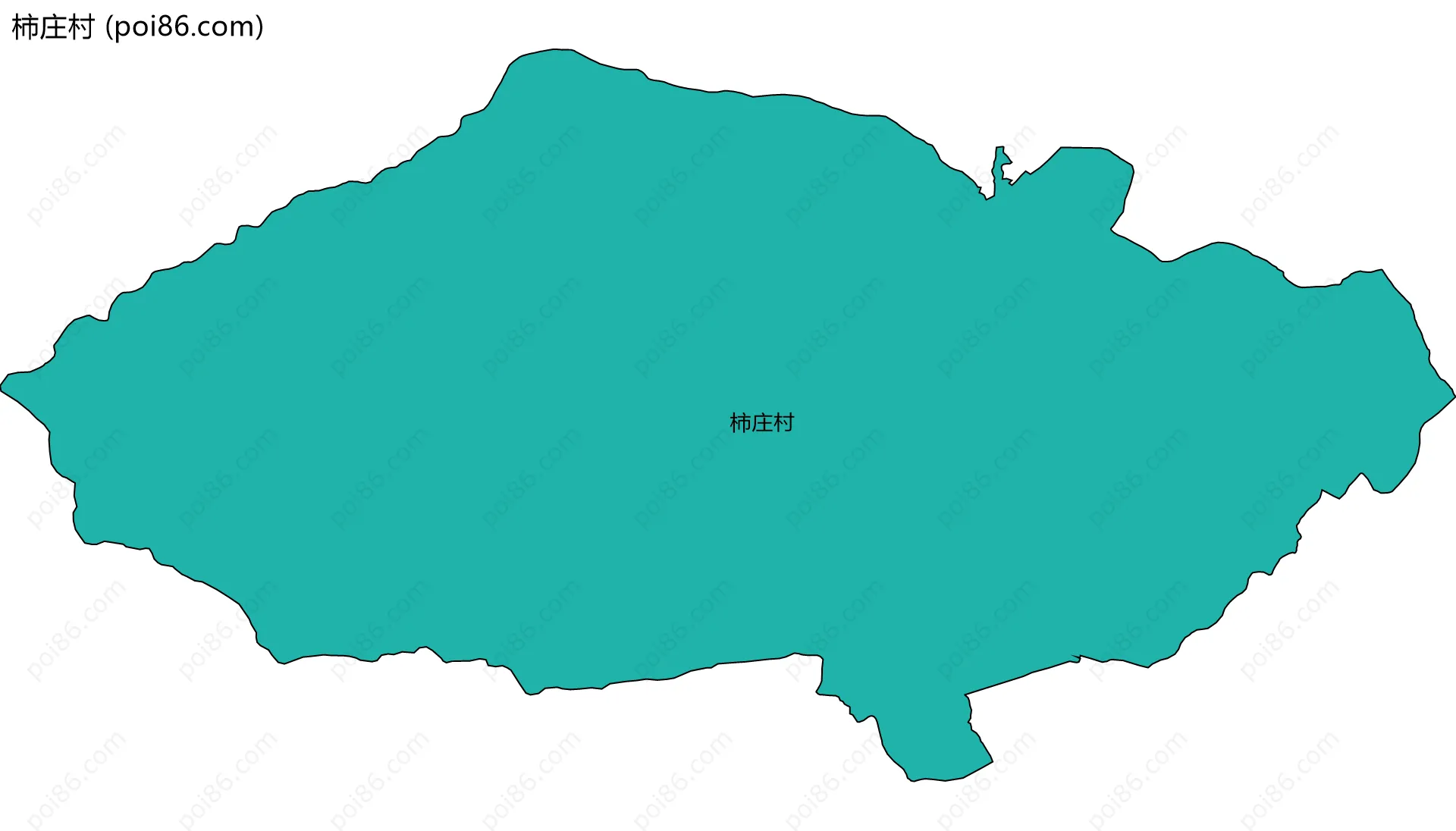 柿庄村边界地图