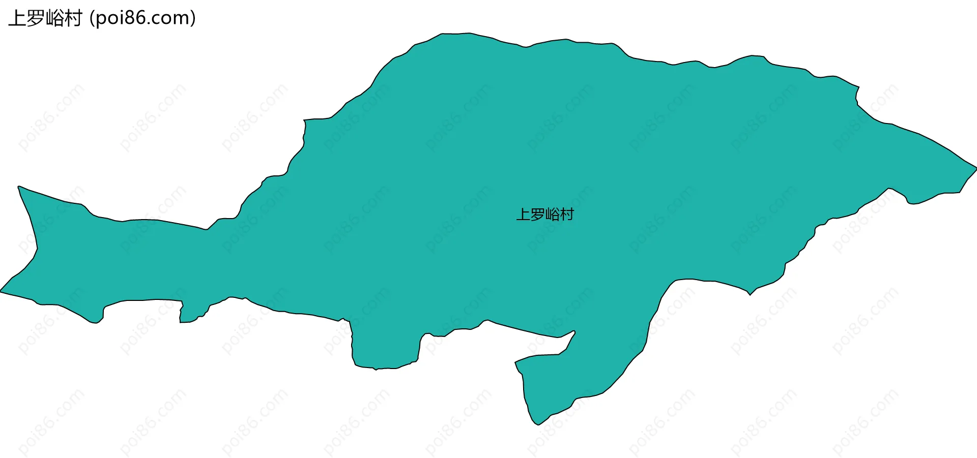 上罗峪村边界地图