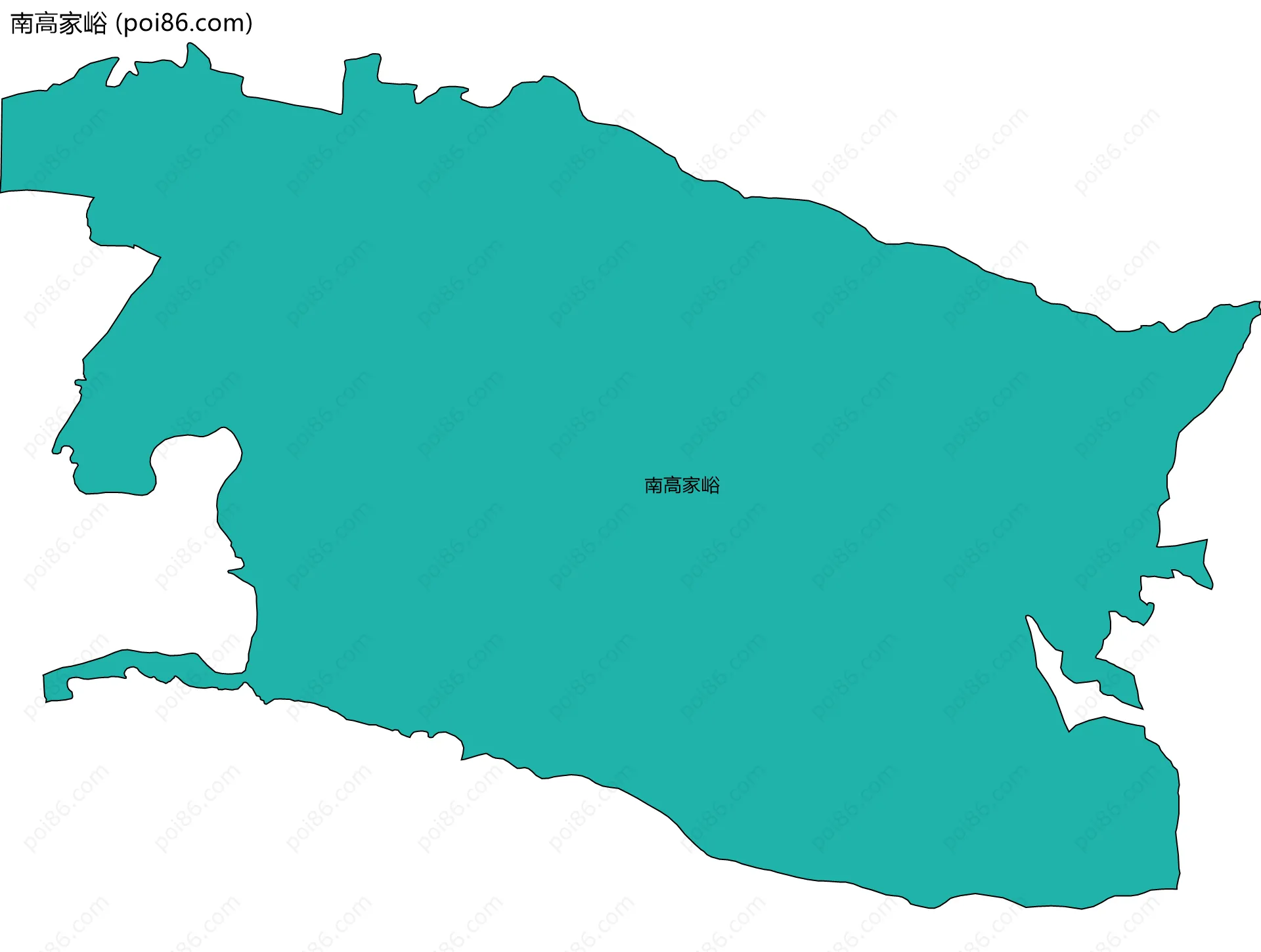 南高家峪边界地图