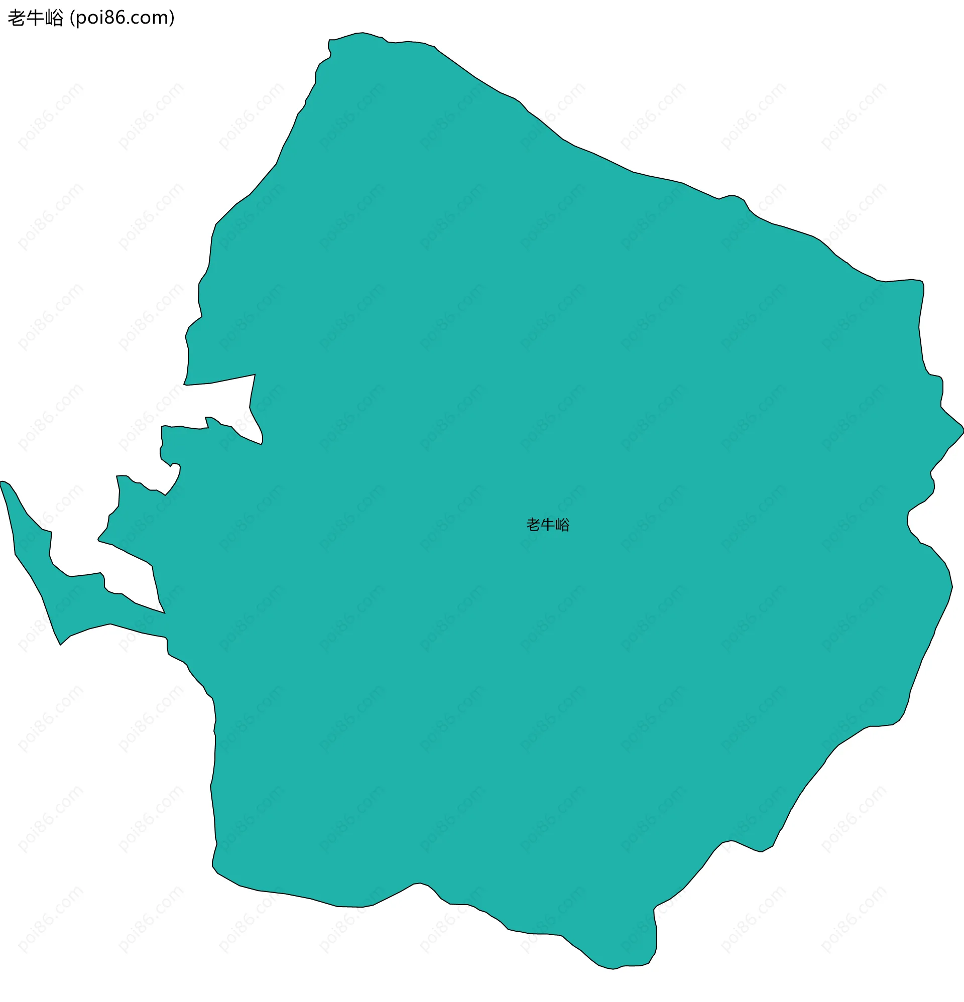 老牛峪边界地图