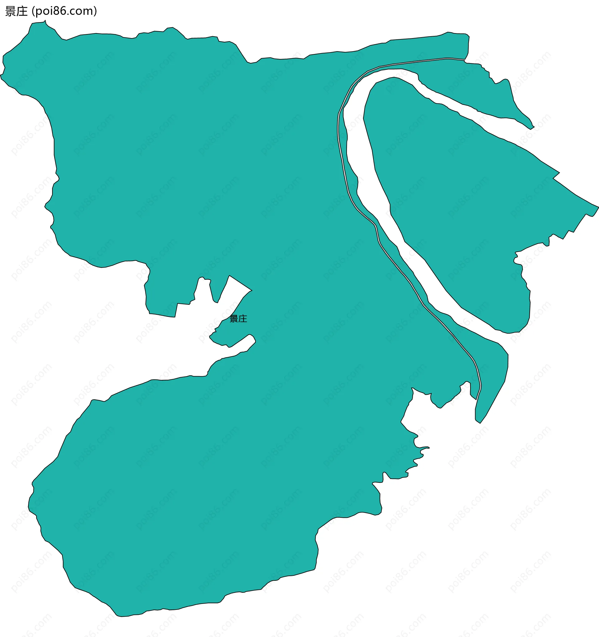 景庄边界地图