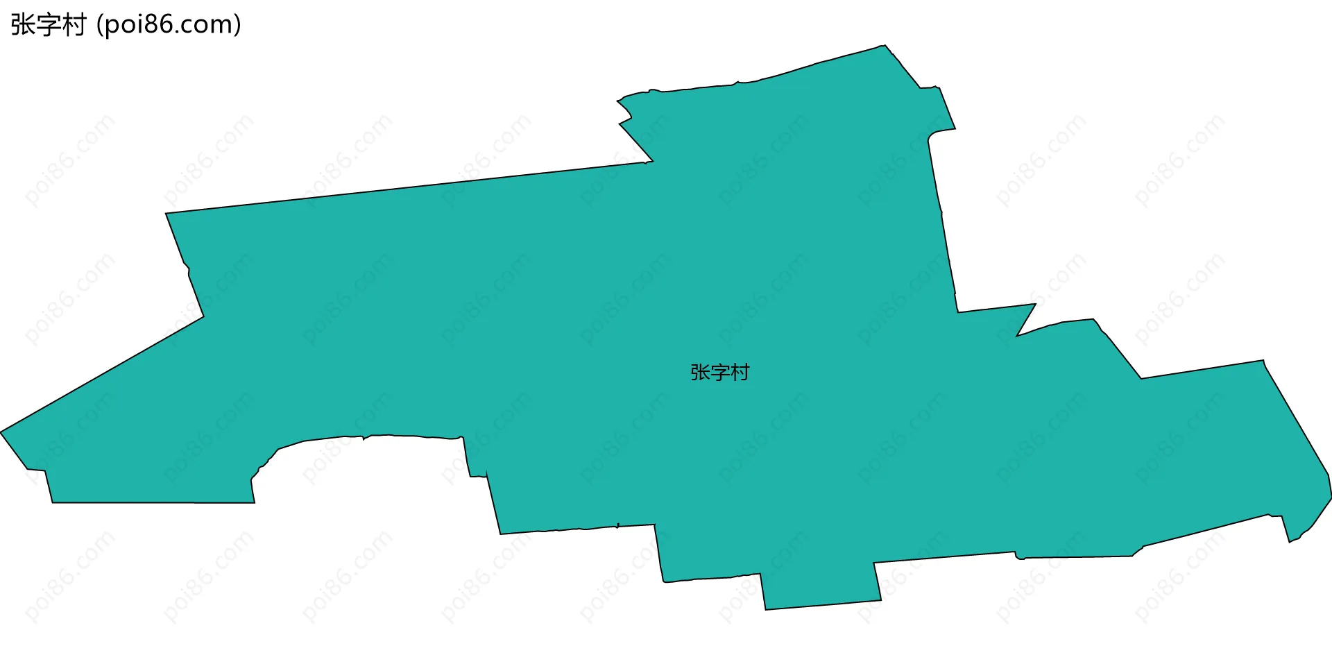 张字村边界地图