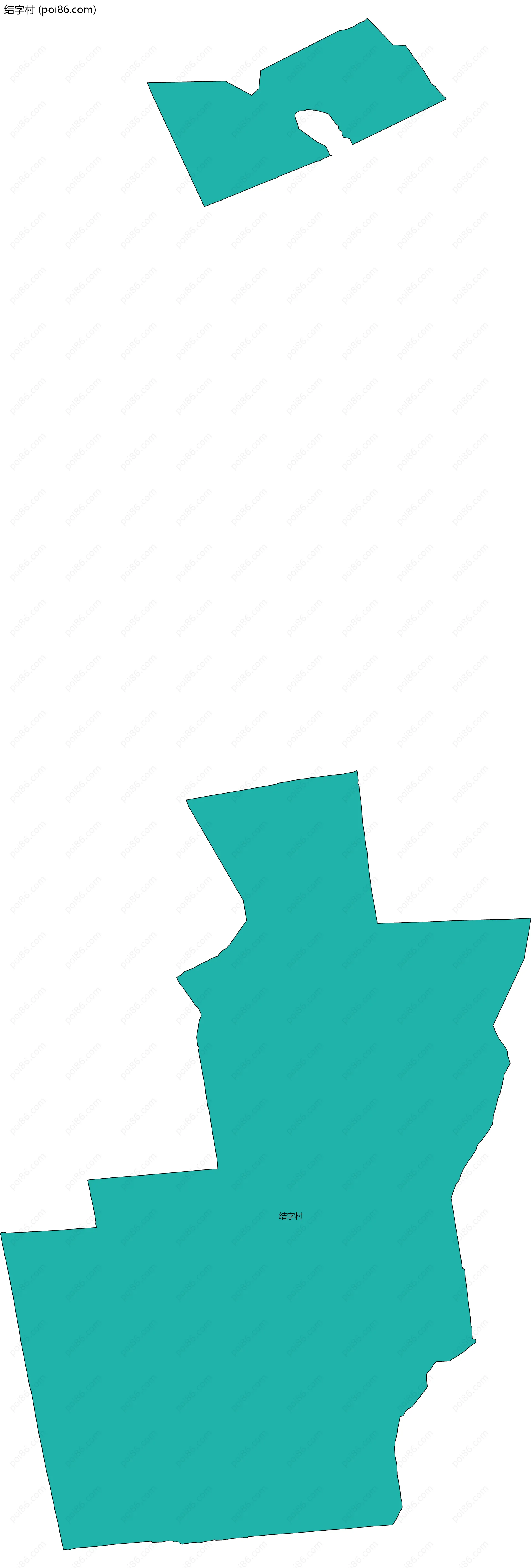 结字村边界地图