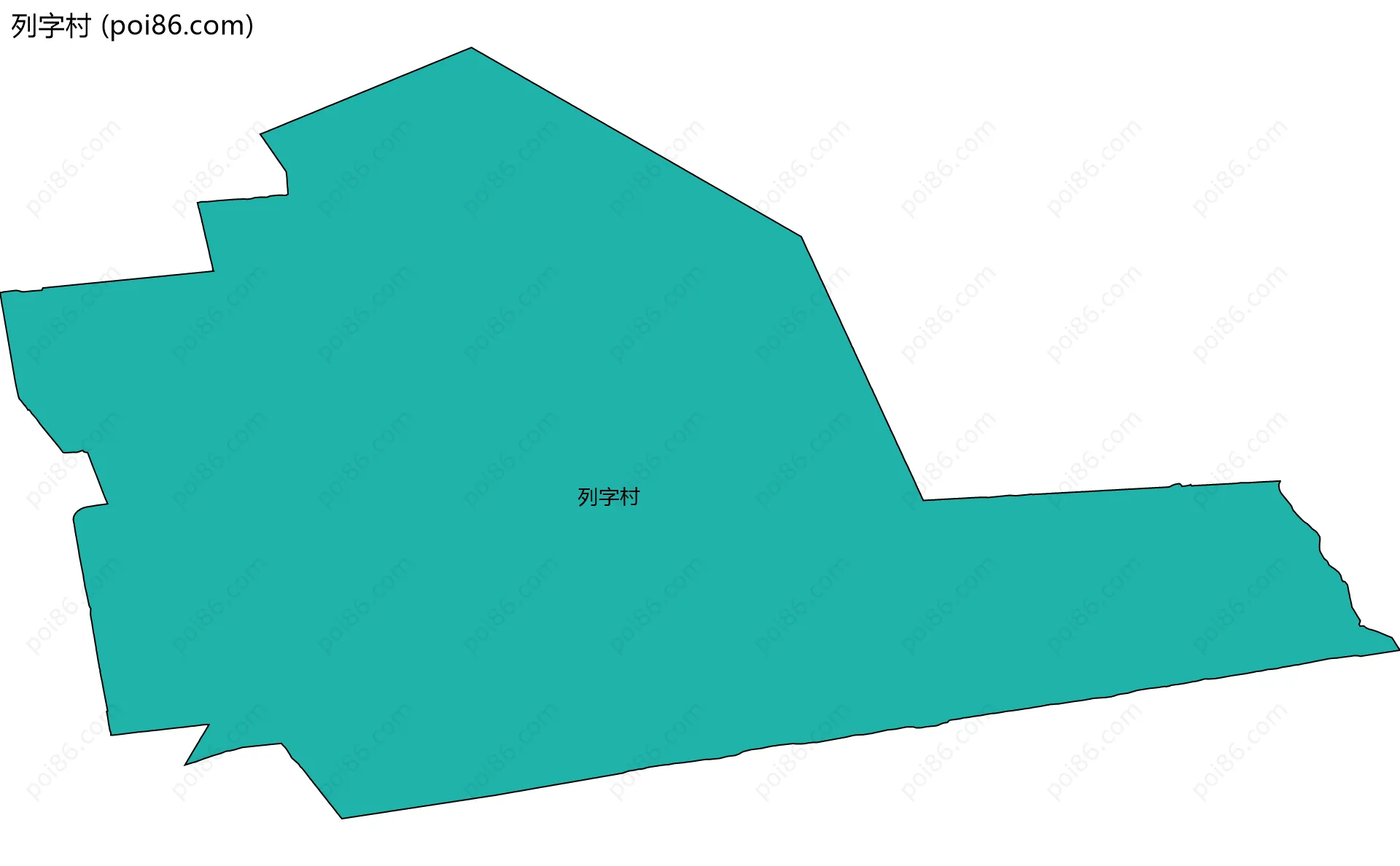 列字村边界地图