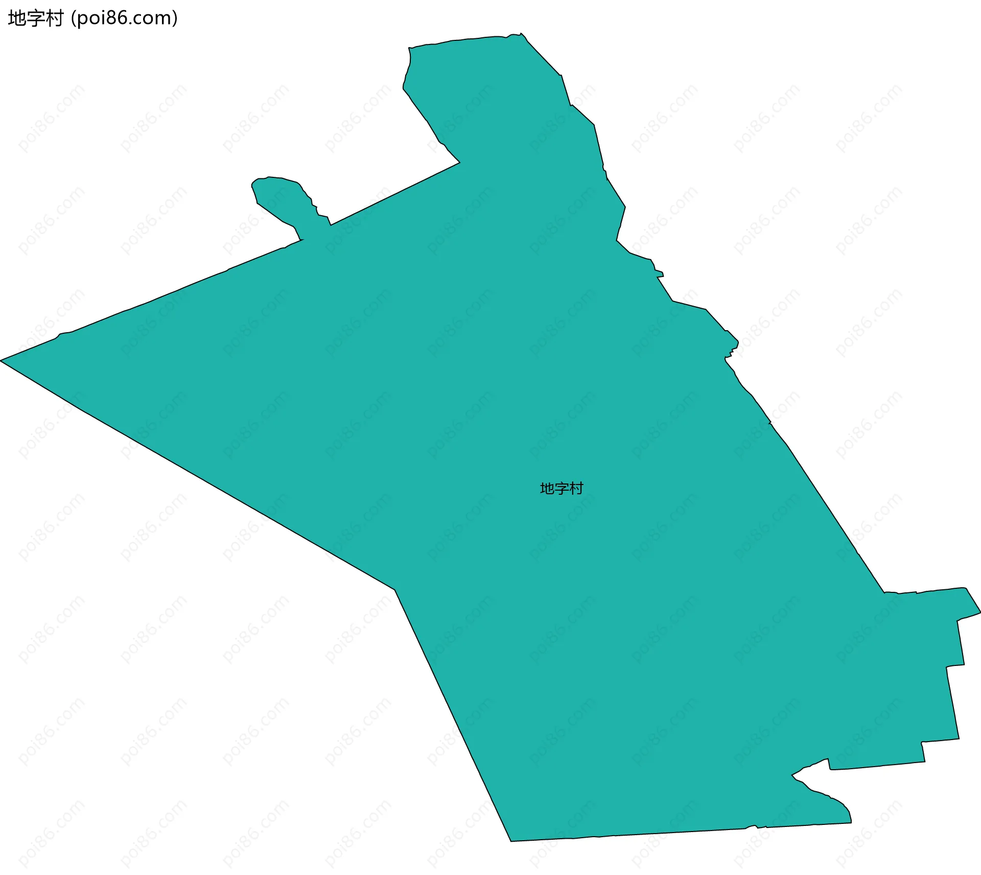 地字村边界地图