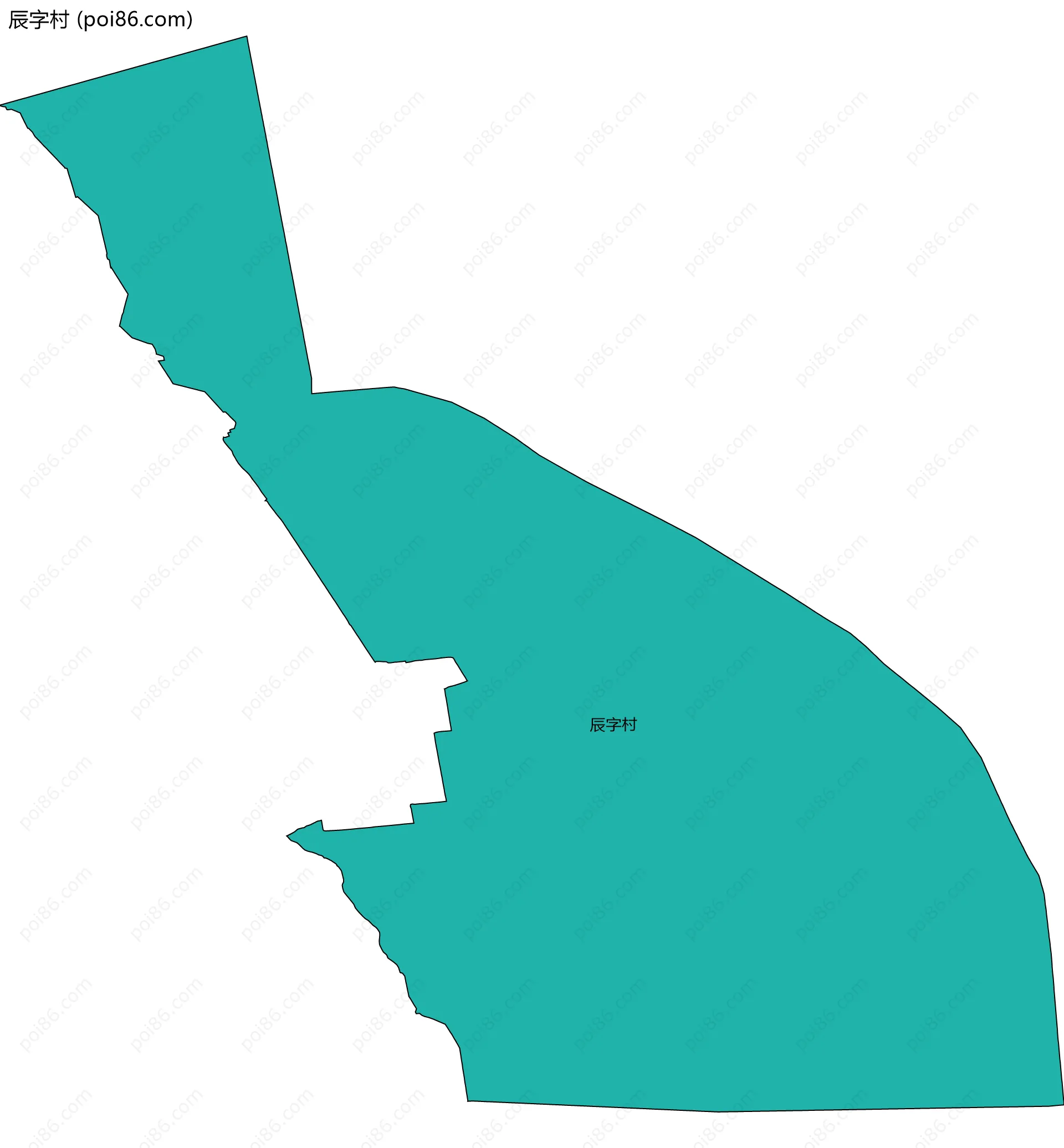 辰字村边界地图