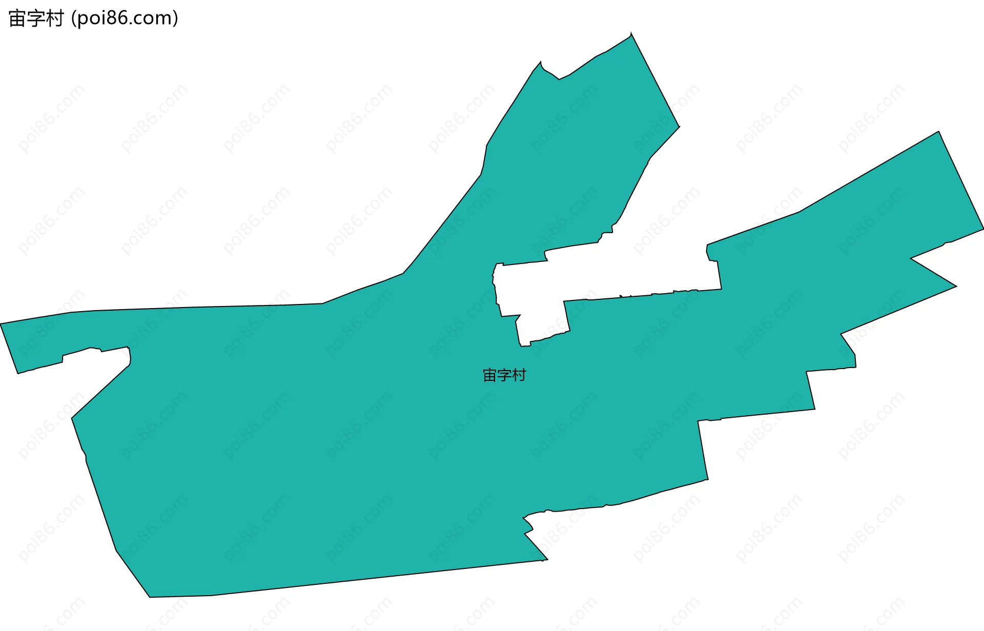 宙字村边界地图