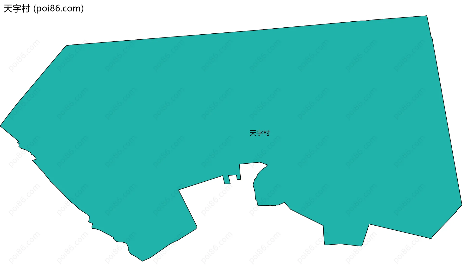 天字村边界地图