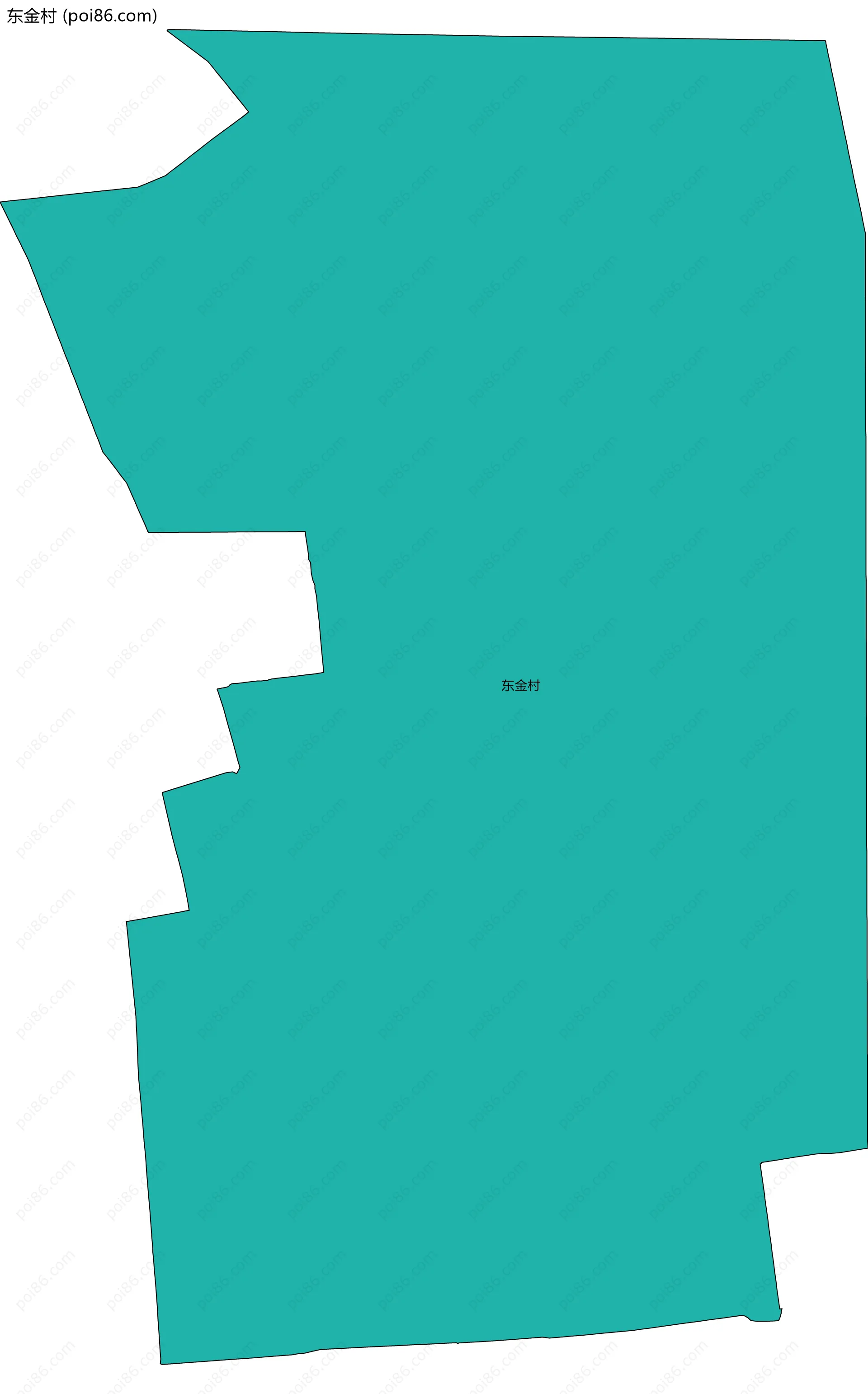 东金村边界地图