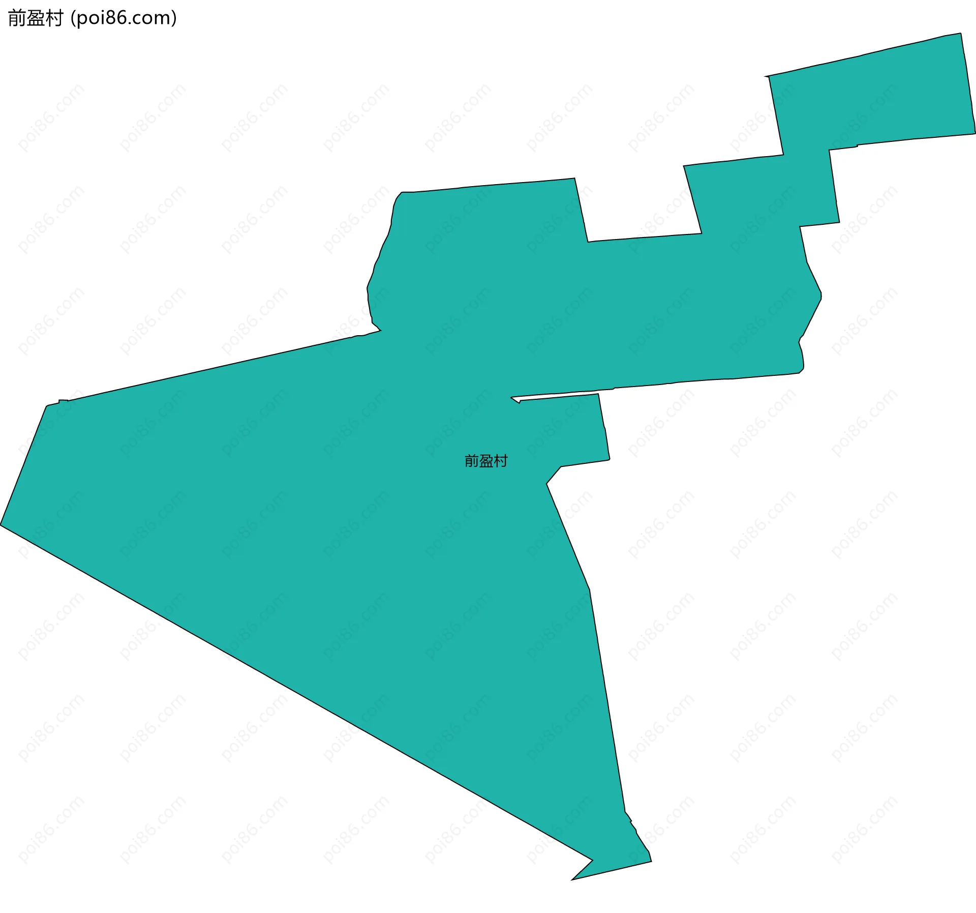 前盈村边界地图
