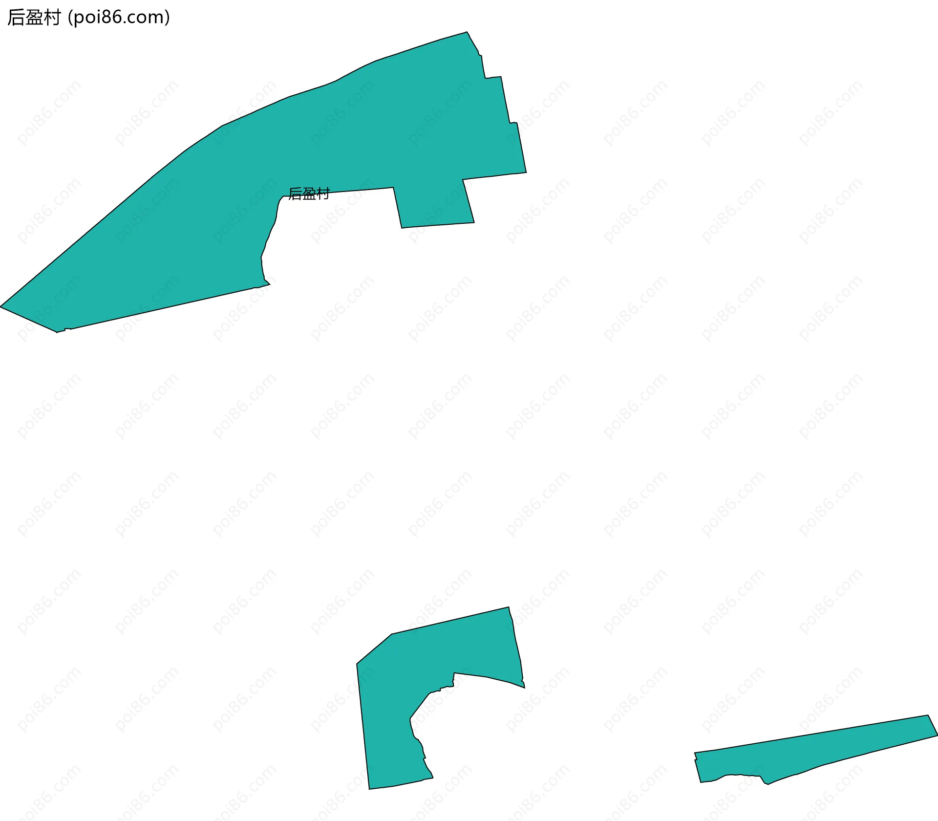后盈村边界地图