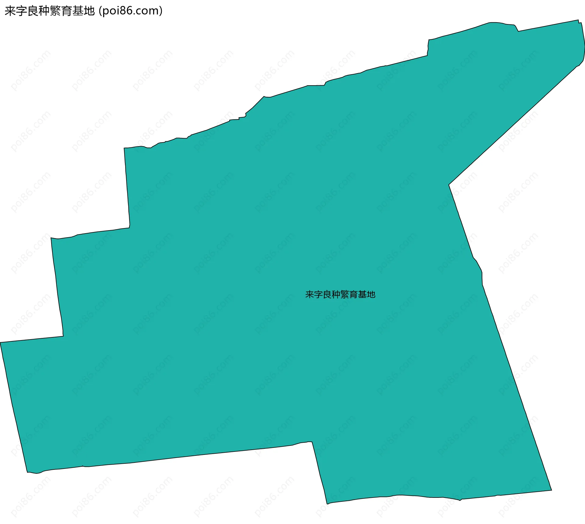 来字良种繁育基地边界地图