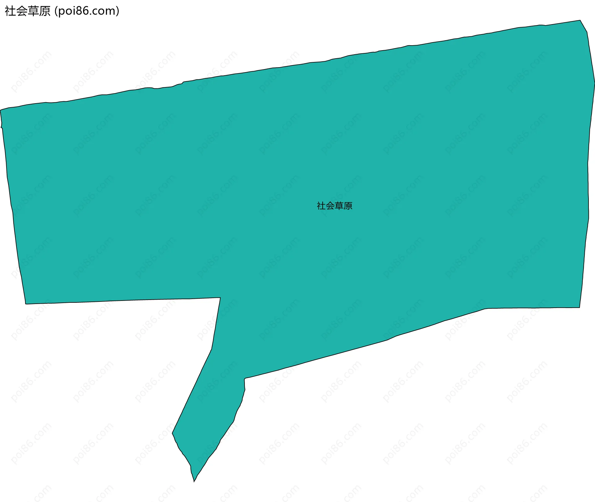社会草原边界地图