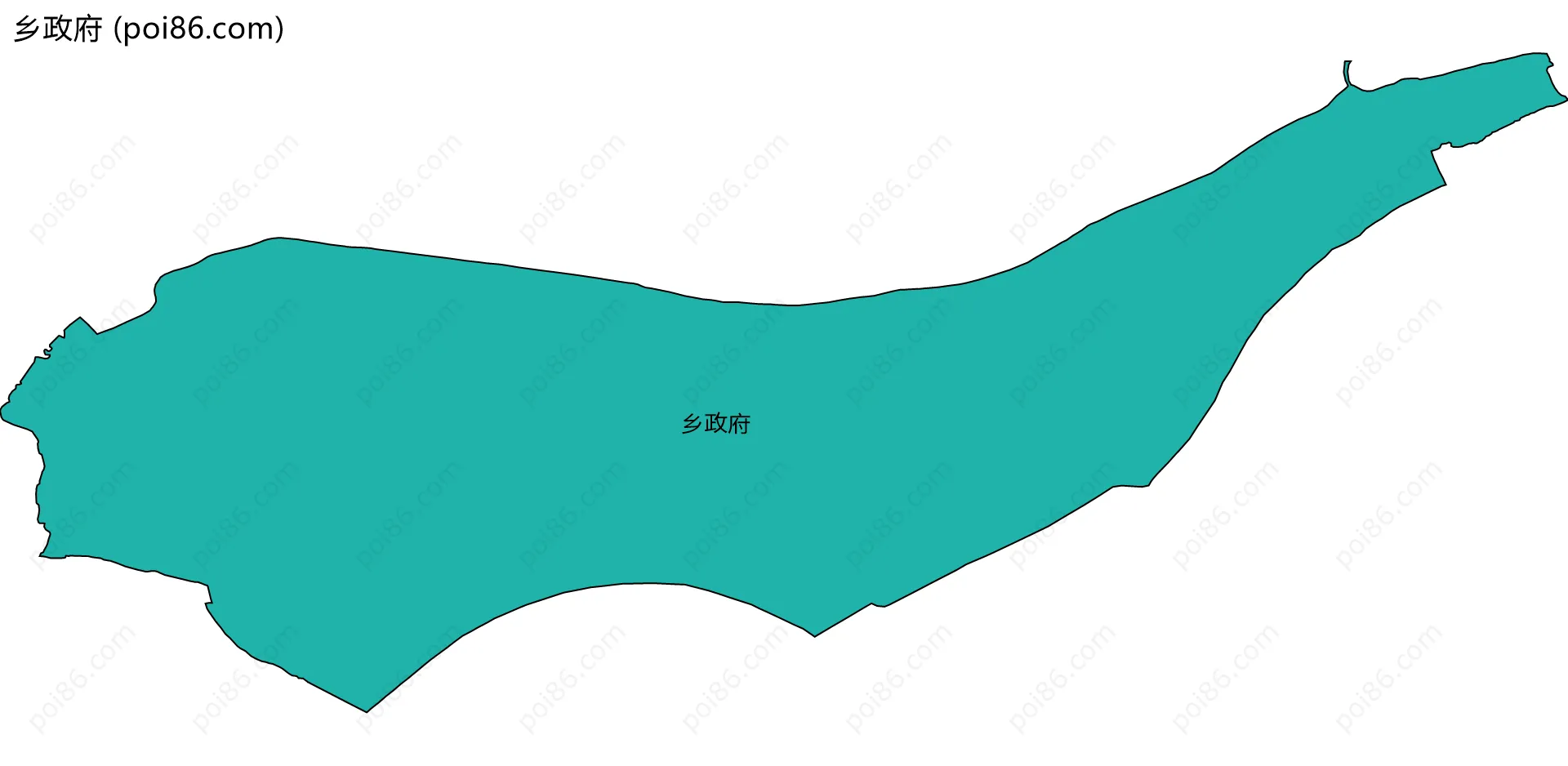 乡政府边界地图