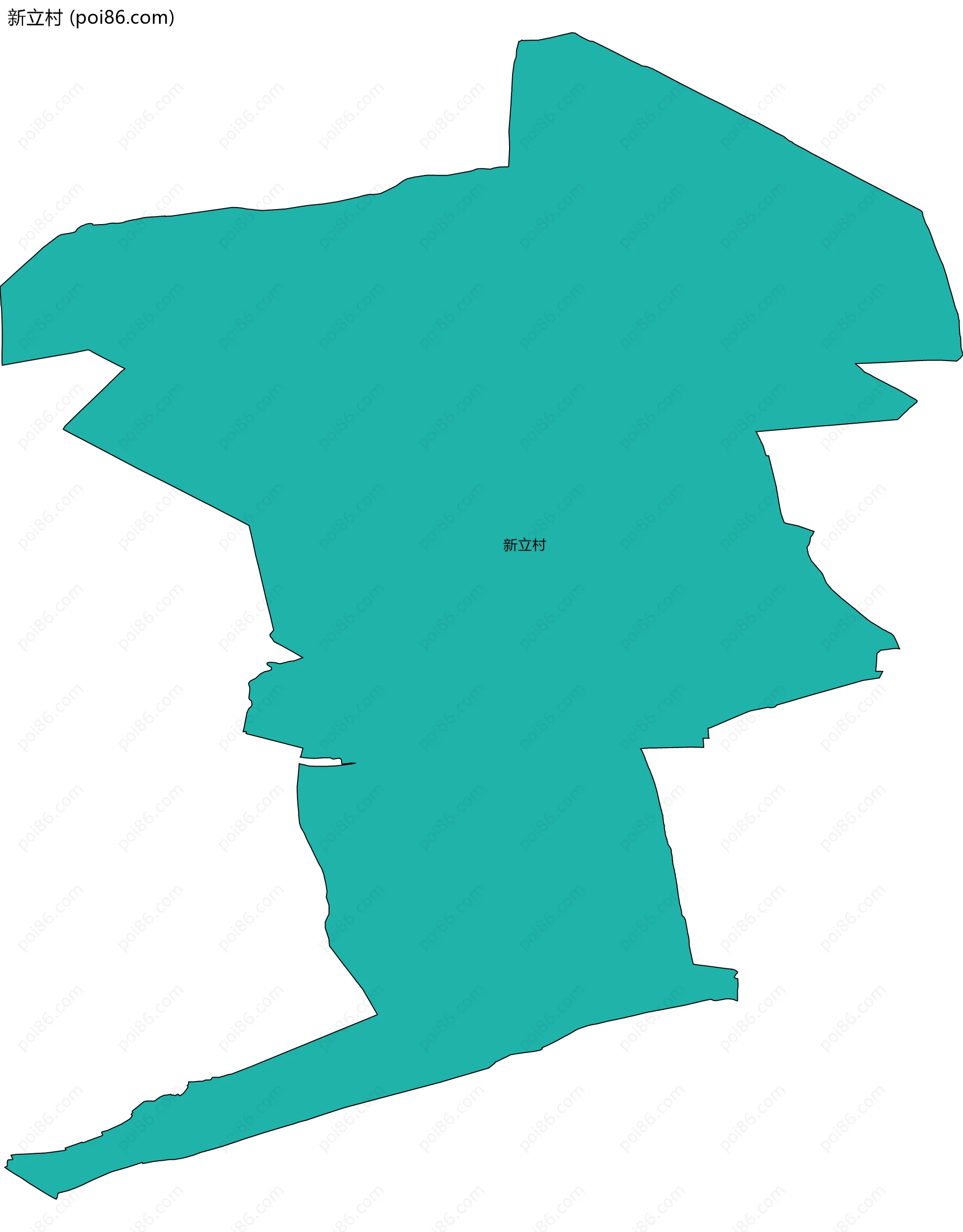 新立村边界地图