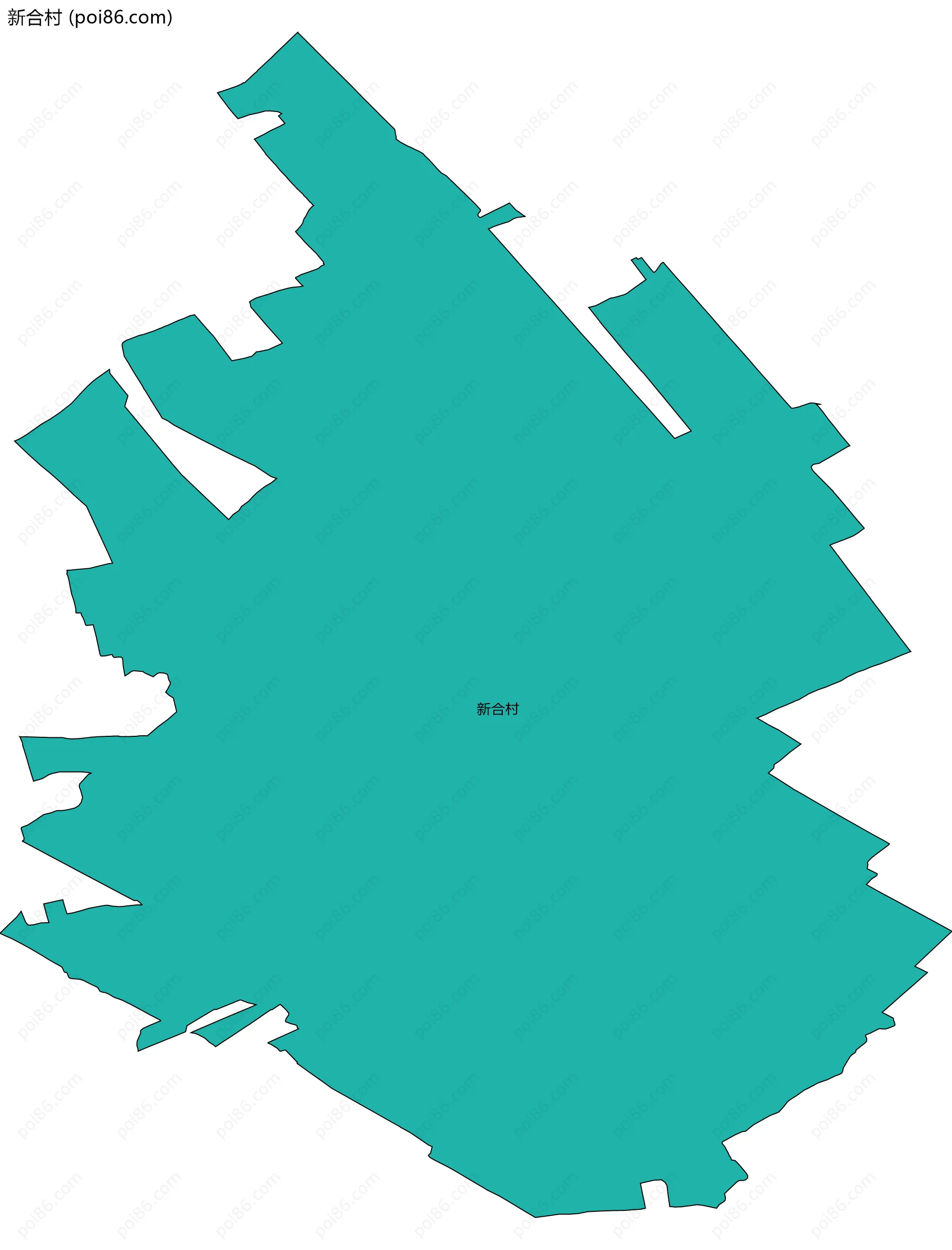 新合村边界地图