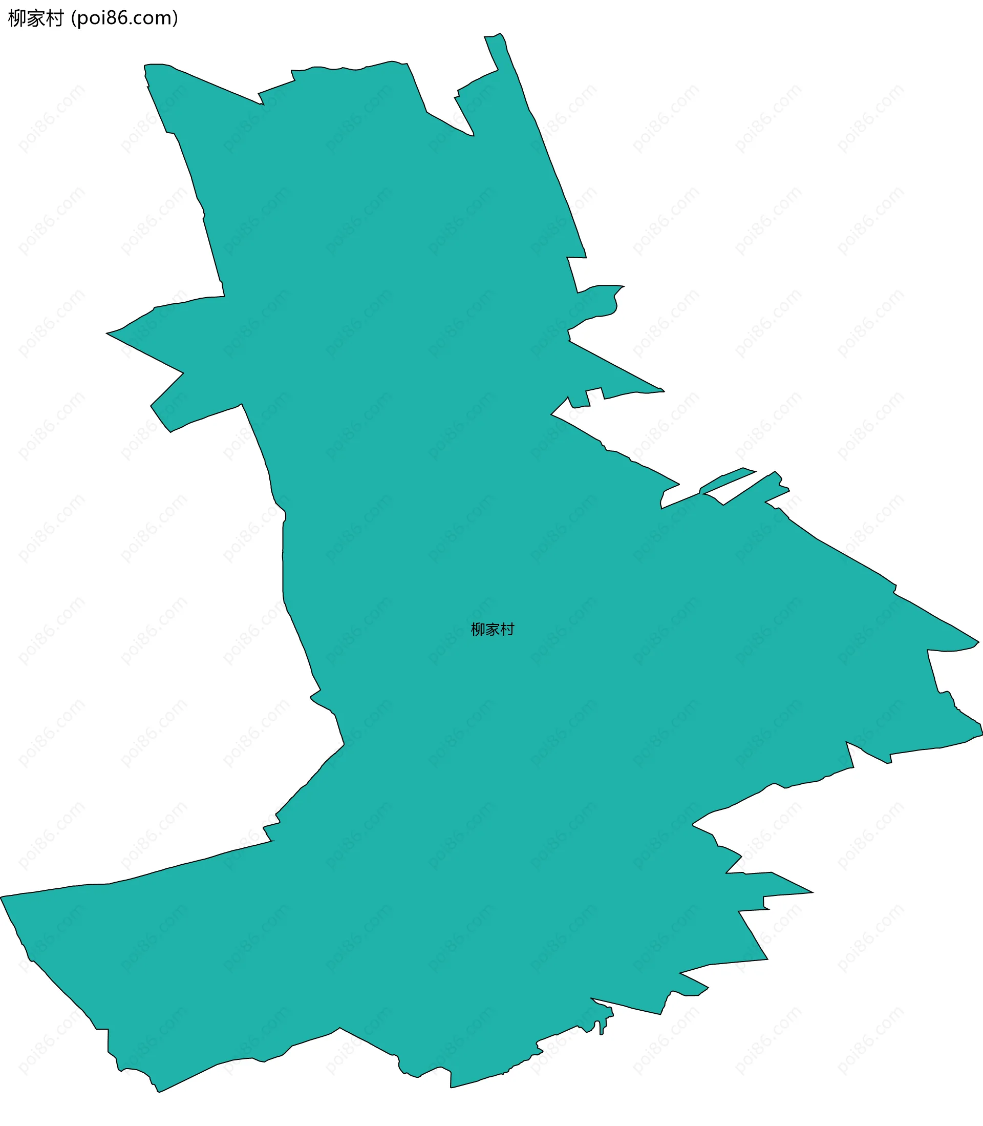 柳家村边界地图