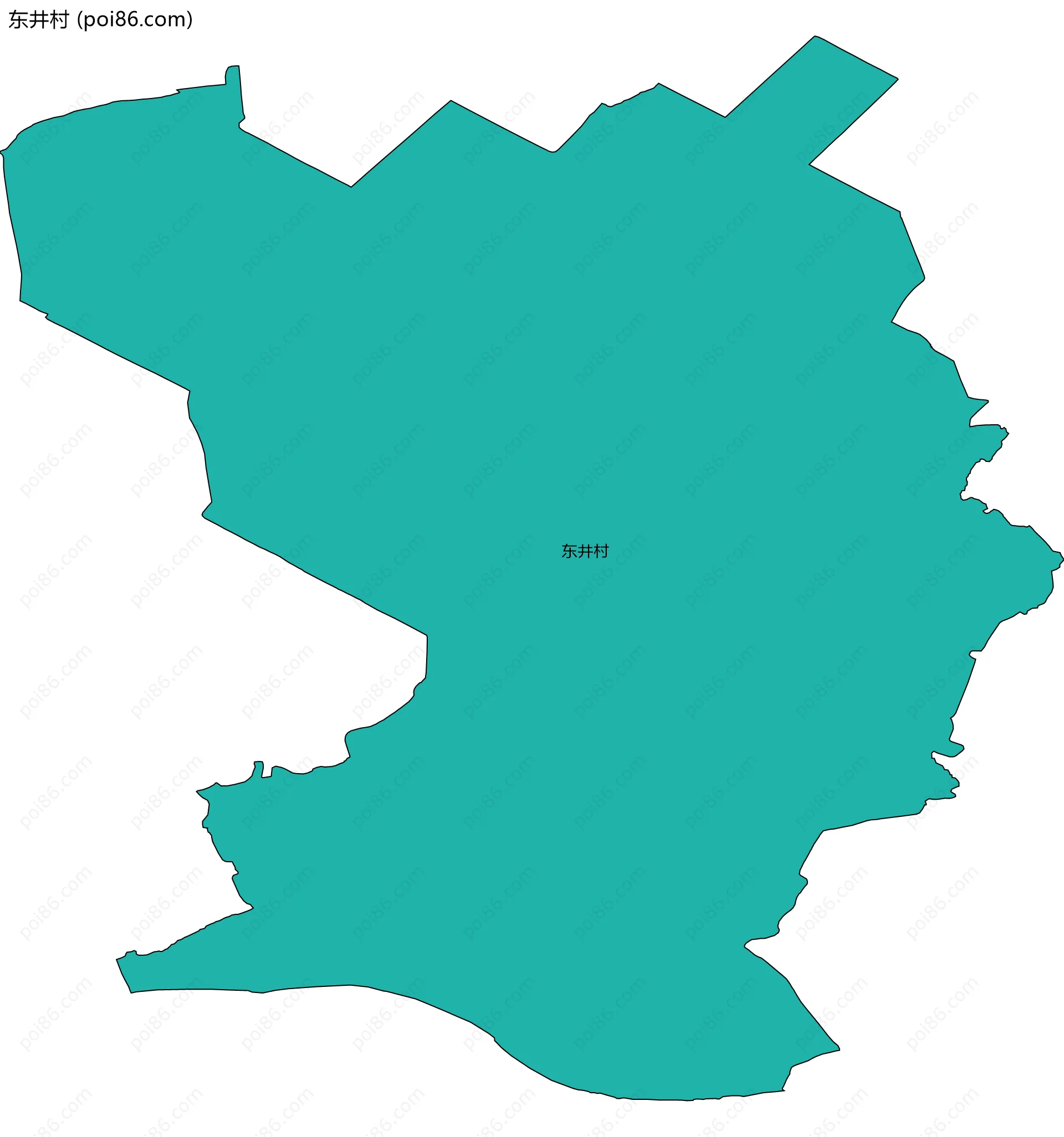 东井村边界地图