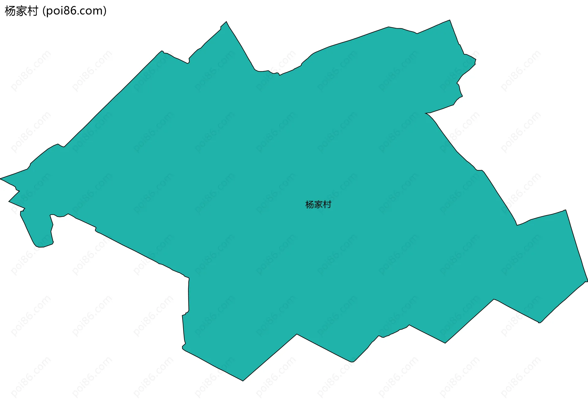 杨家村边界地图