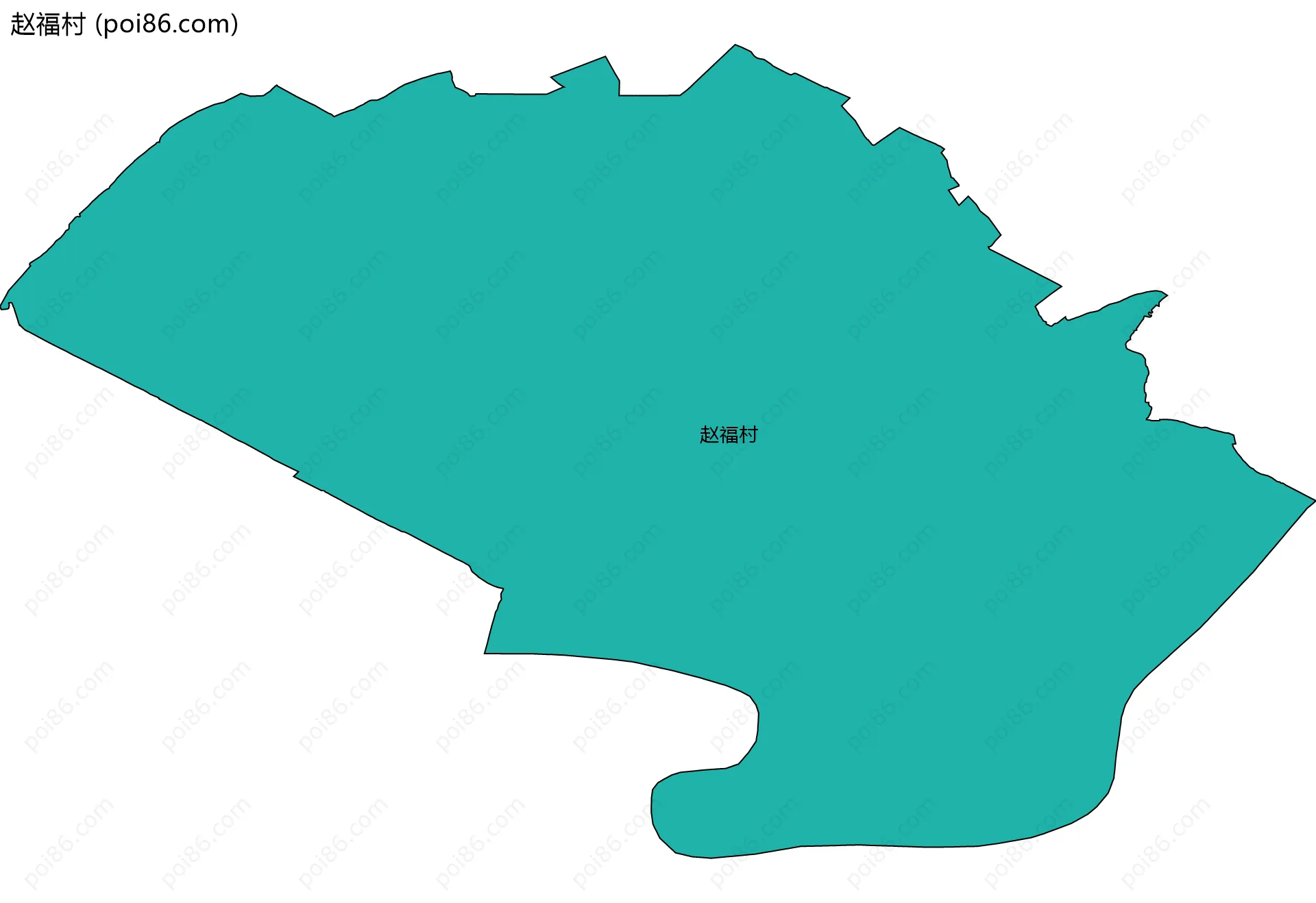 赵福村边界地图