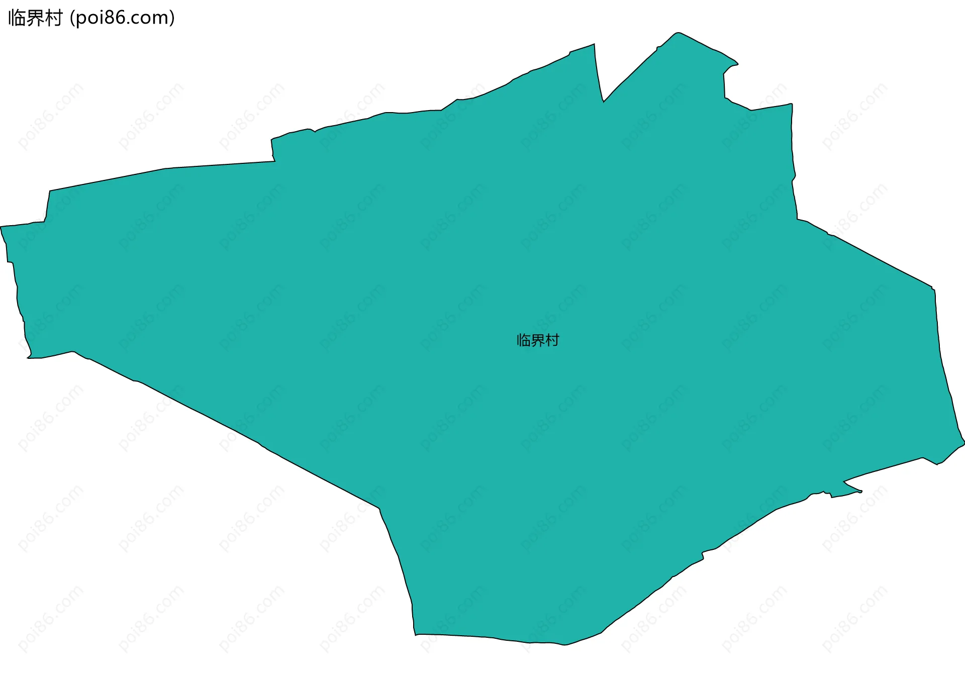 临界村边界地图