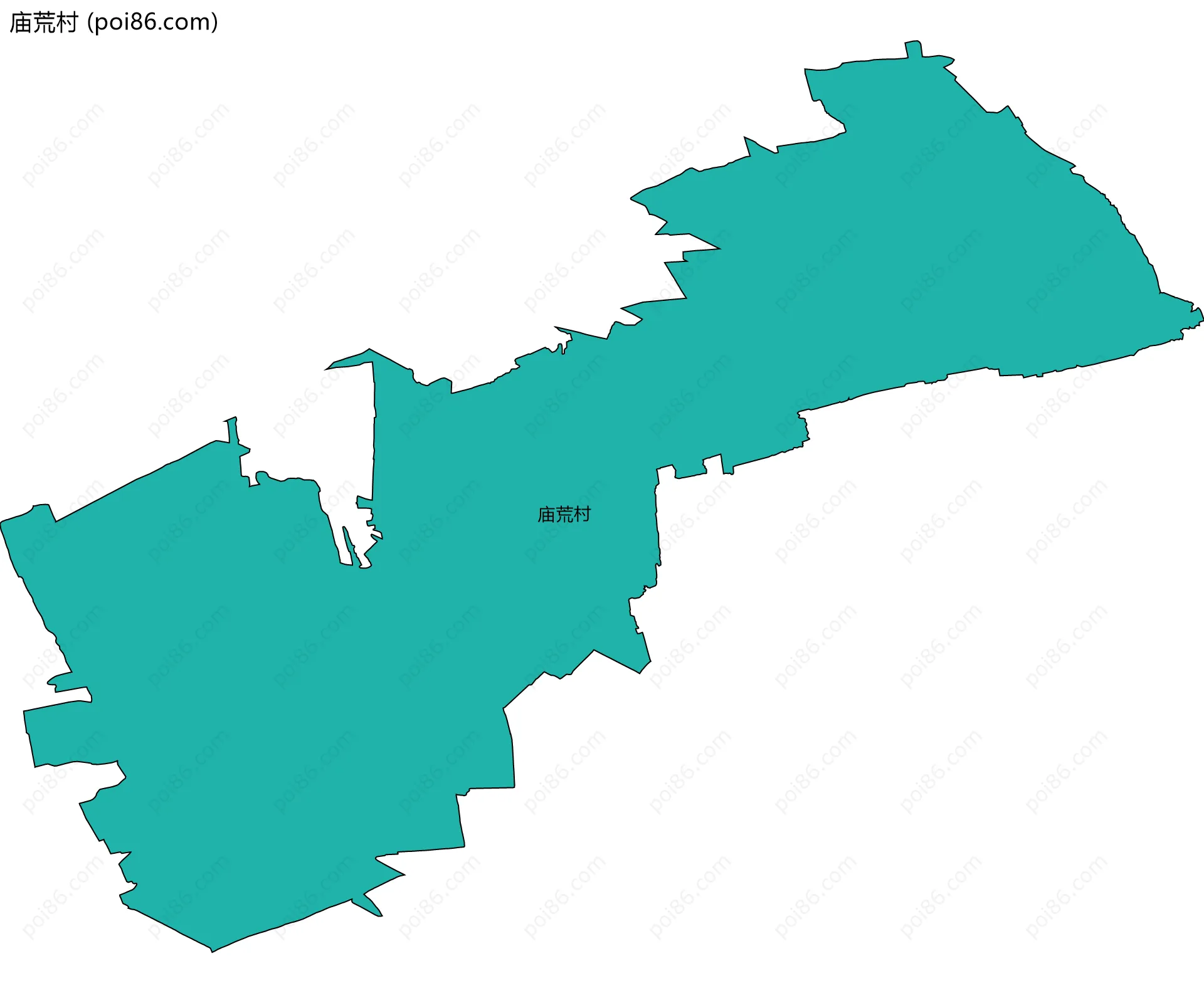庙荒村边界地图