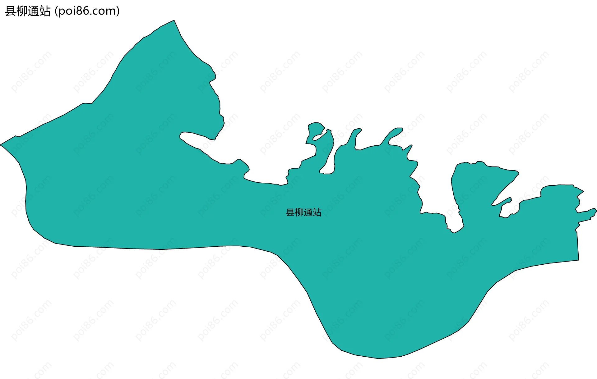 县柳通站边界地图