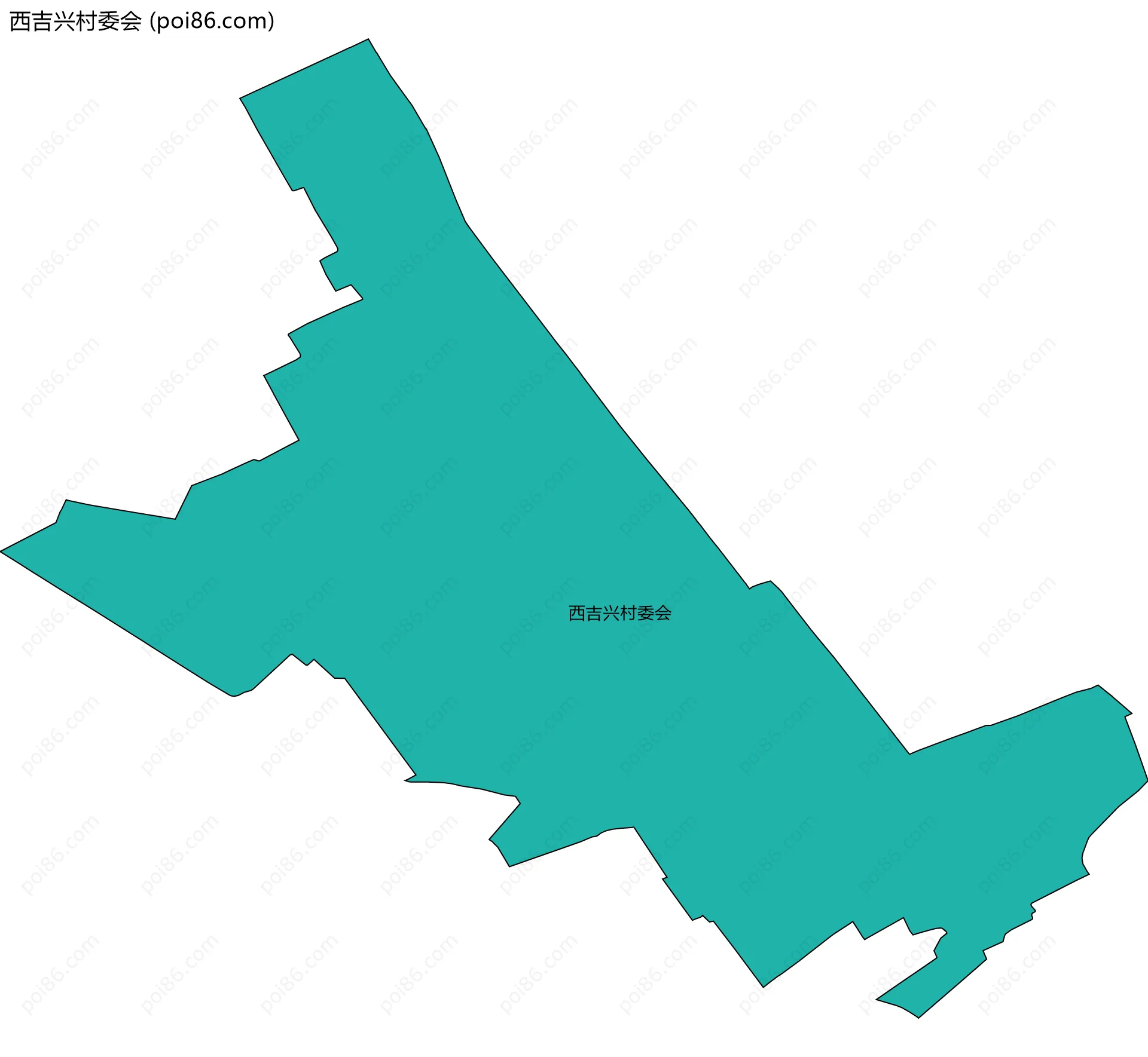 西吉兴村委会边界地图