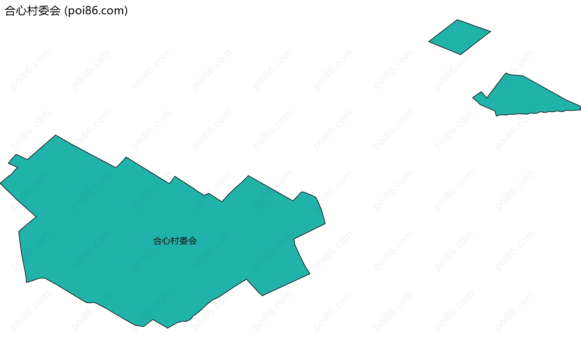 合心村委会边界地图