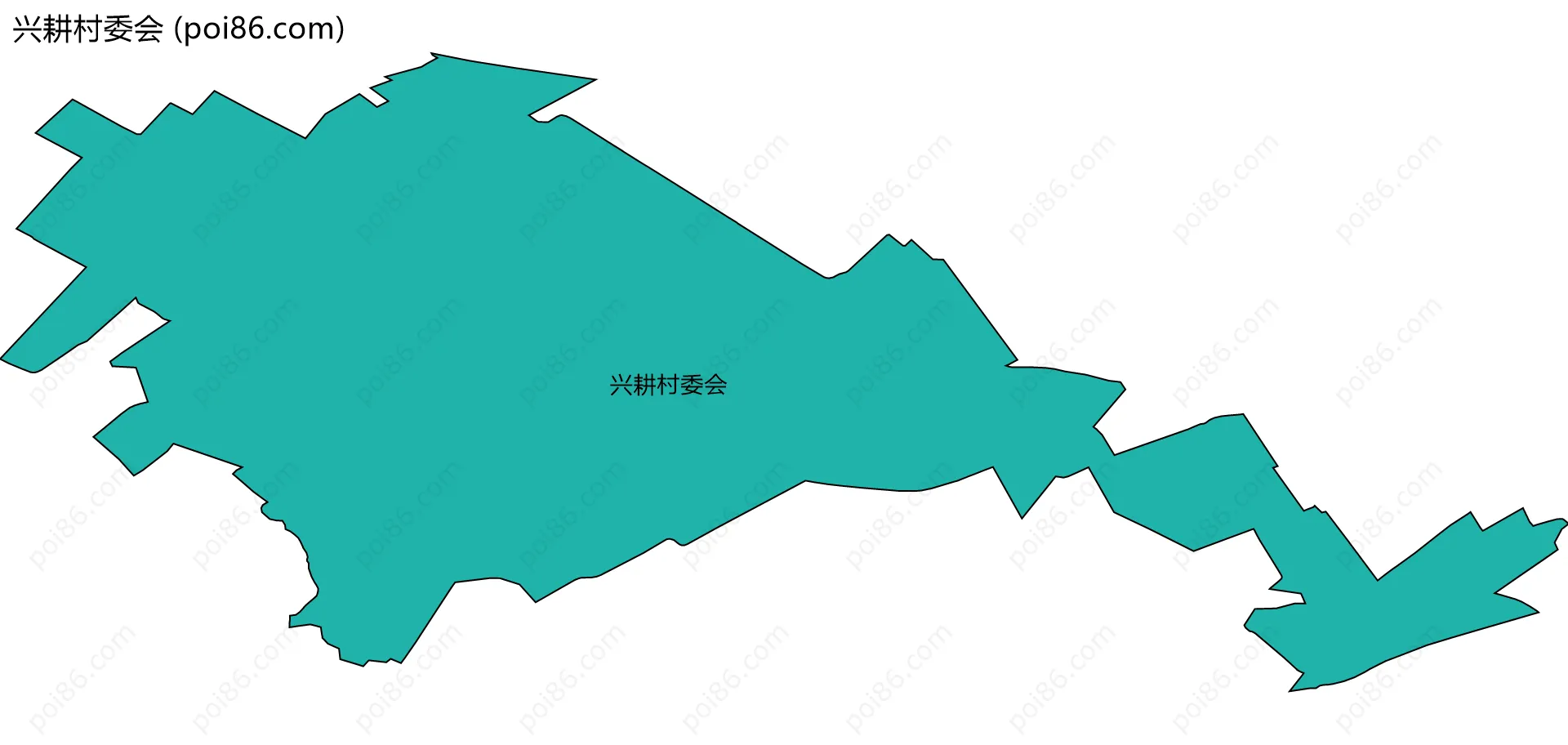 兴耕村委会边界地图