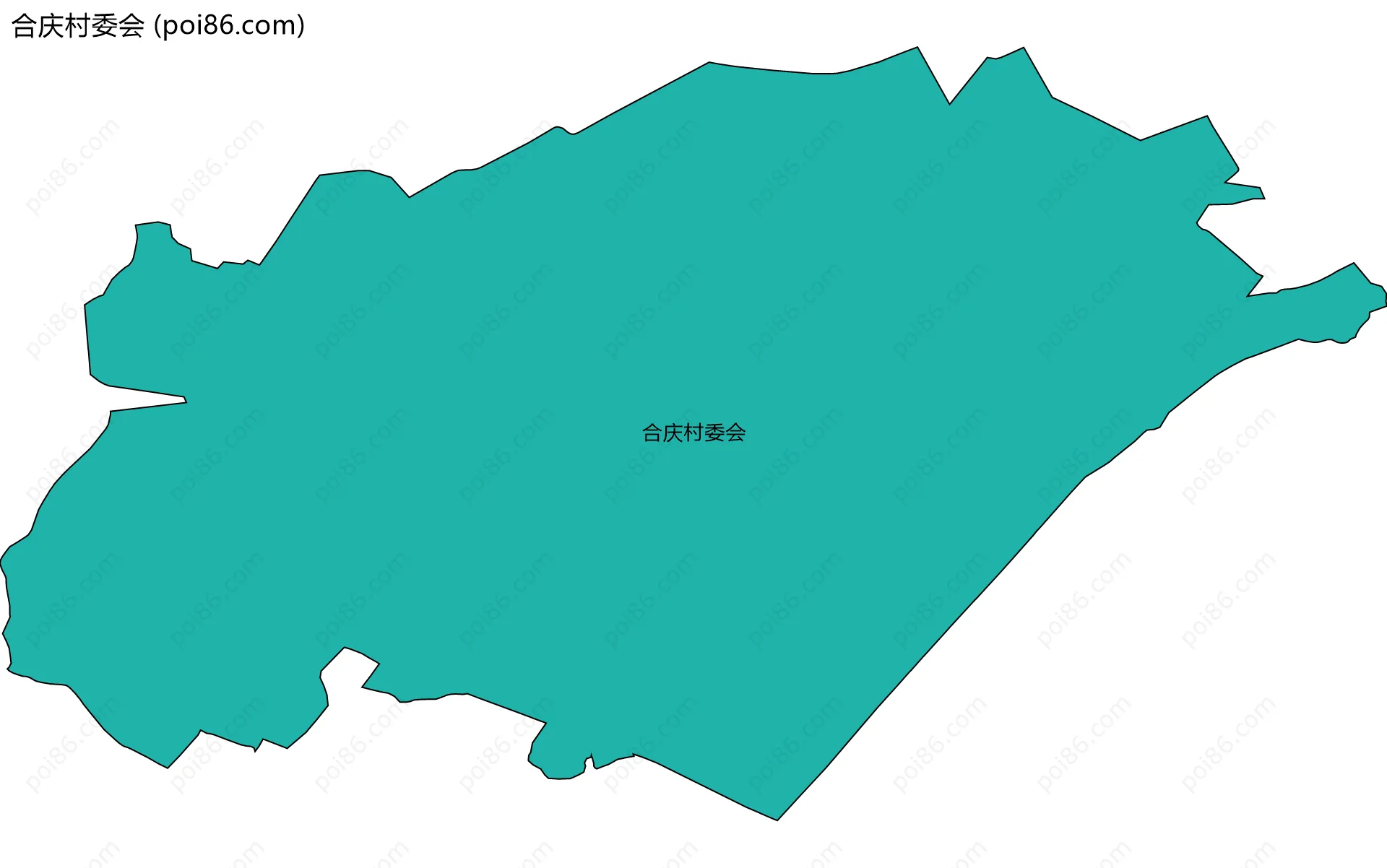 合庆村委会边界地图