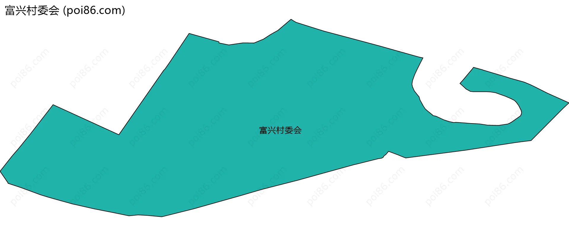 富兴村委会边界地图