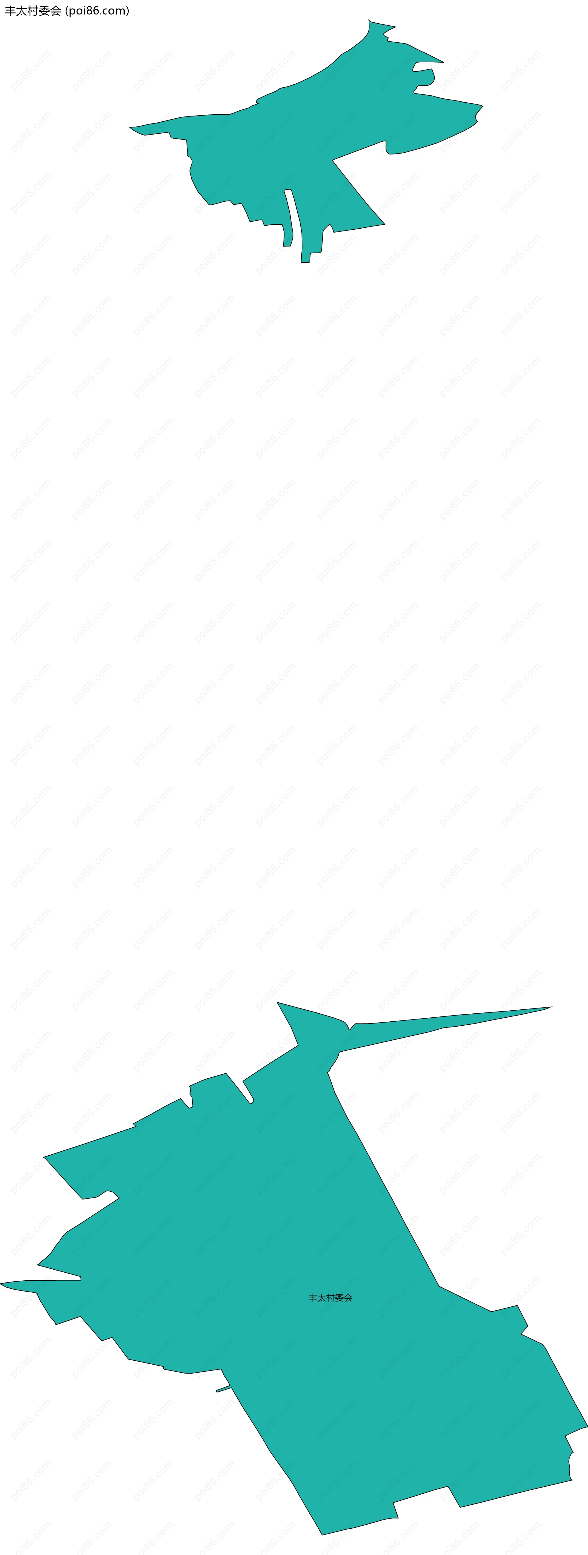 丰太村委会边界地图