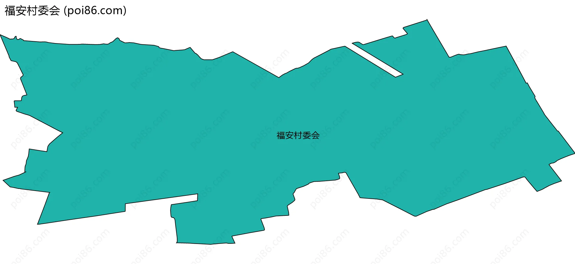 福安村委会边界地图